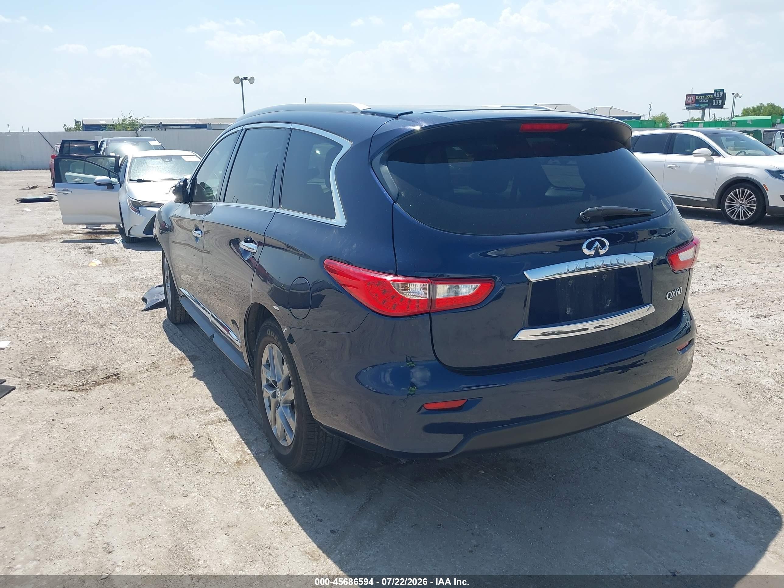 2015 Infiniti Qx60   Dark Blue vin: 5N1AL0MN7FC509927