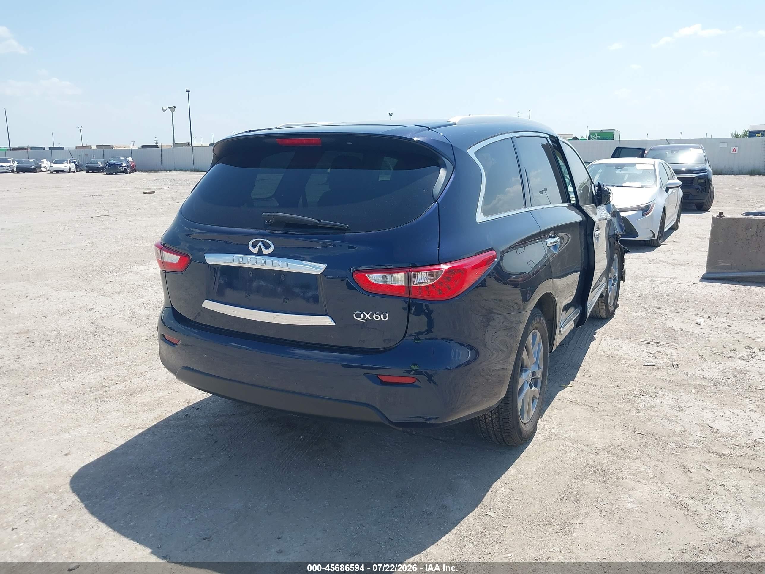 2015 Infiniti Qx60   Dark Blue vin: 5N1AL0MN7FC509927
