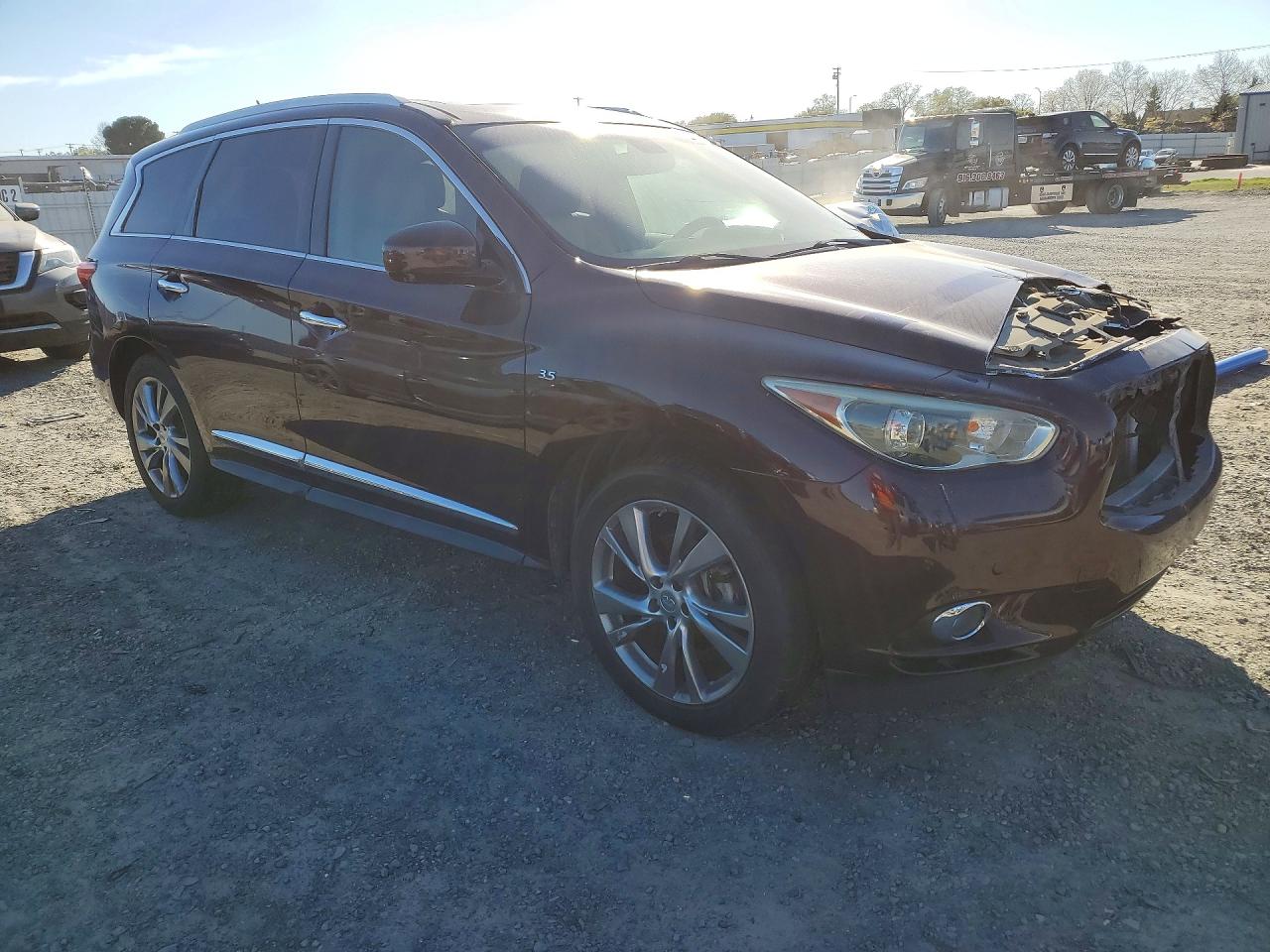 2015 Infiniti Qx60 Base Burgundy vin: 5N1AL0MN7FC519518