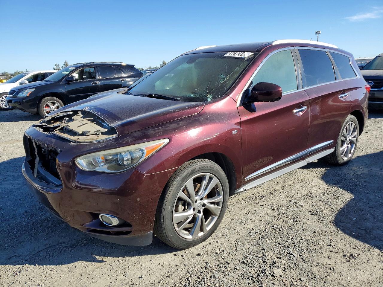 2015 Infiniti Qx60 Base Burgundy vin: 5N1AL0MN7FC519518