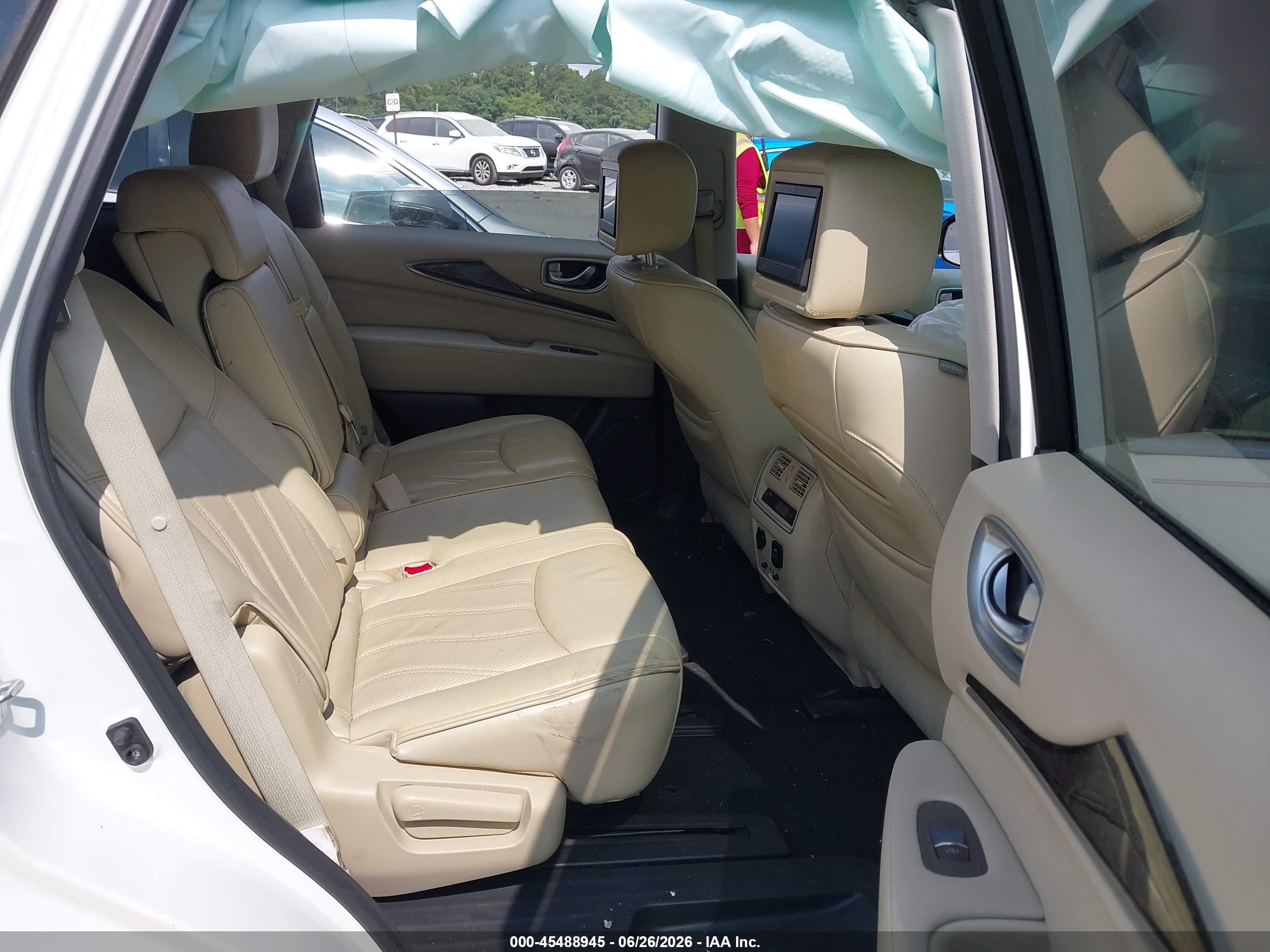 2015 Infiniti Qx60   White vin: 5N1AL0MN7FC520300