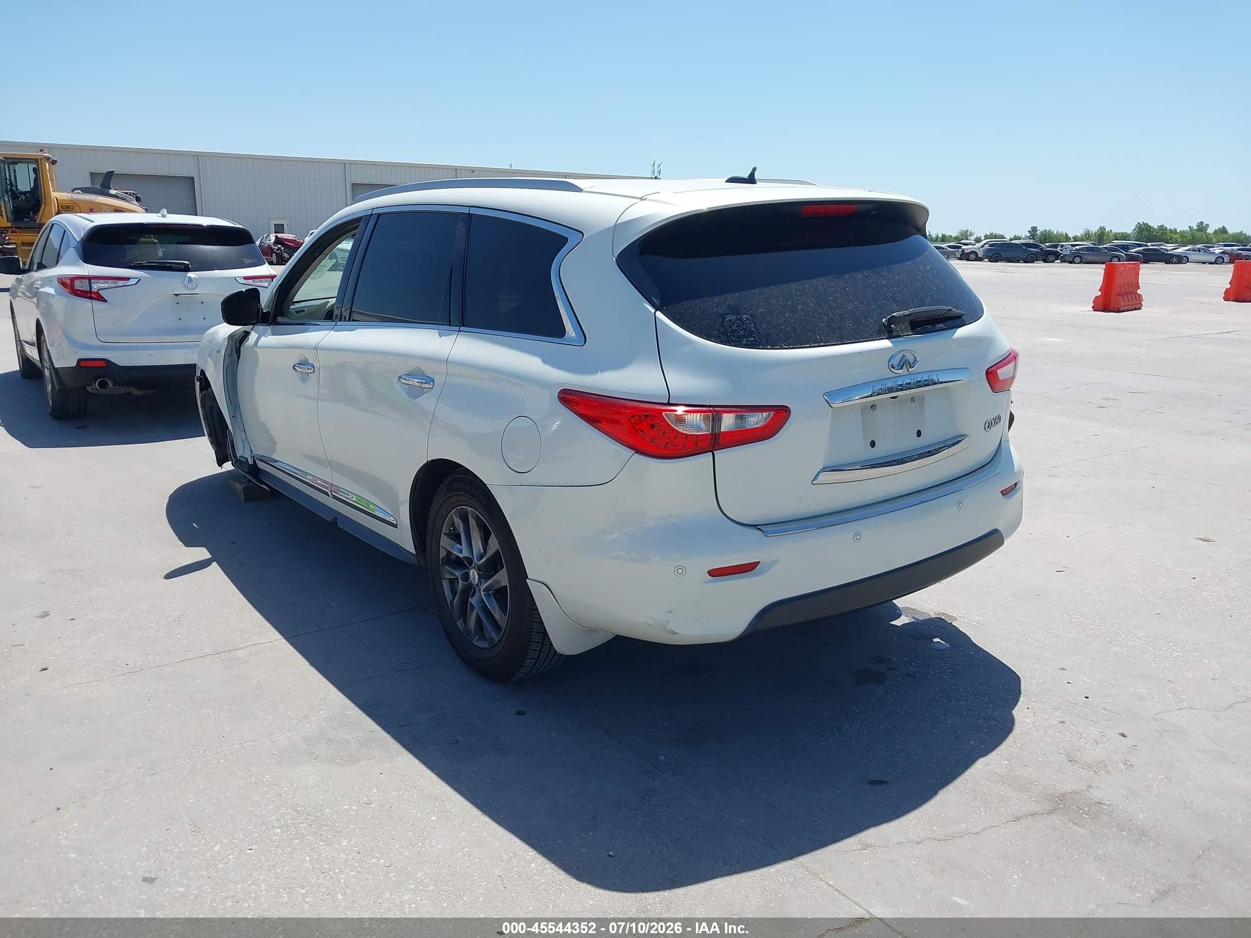 2015 Infiniti Qx60   White vin: 5N1AL0MN7FC529112