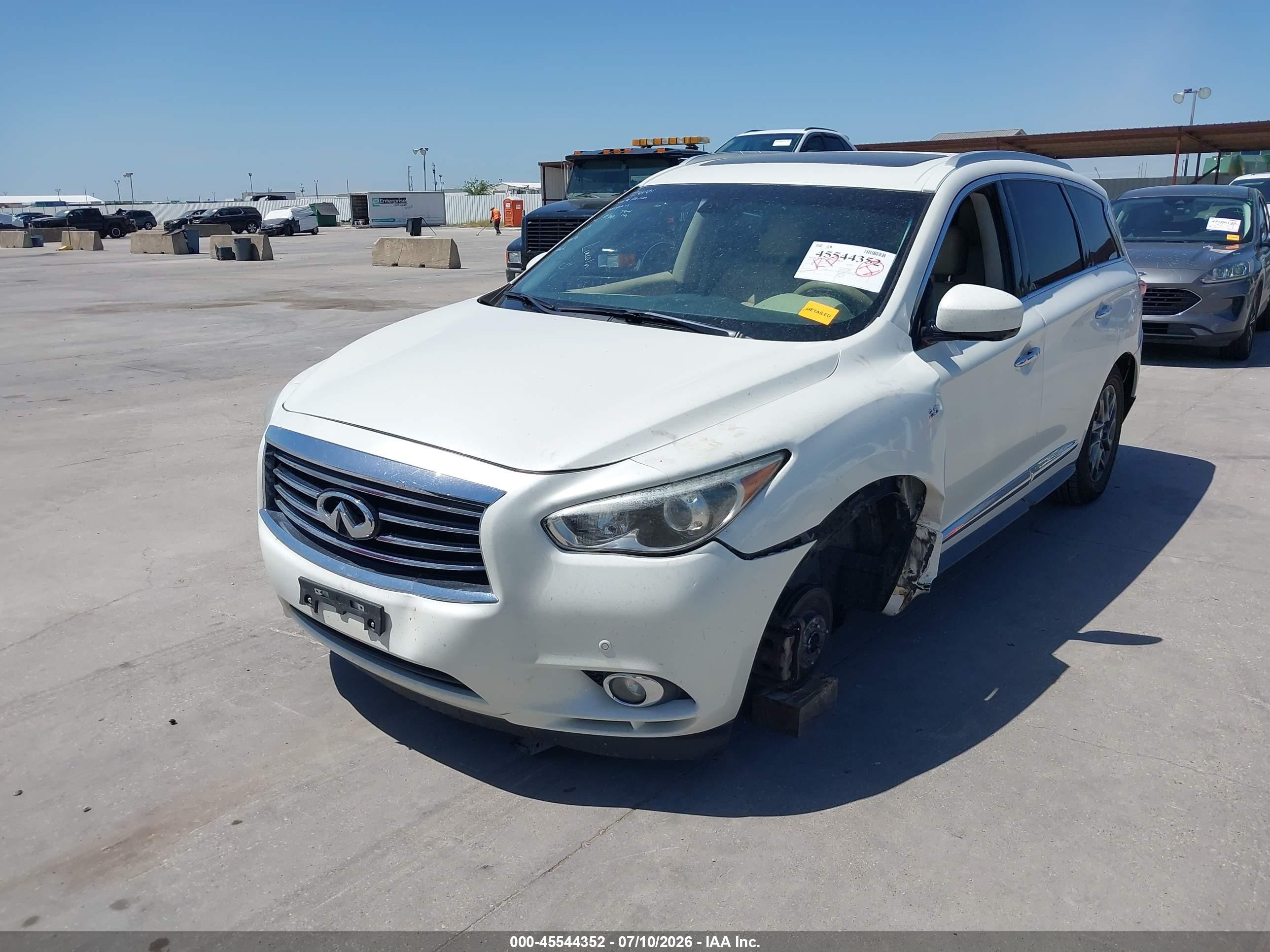 2015 Infiniti Qx60   White vin: 5N1AL0MN7FC529112