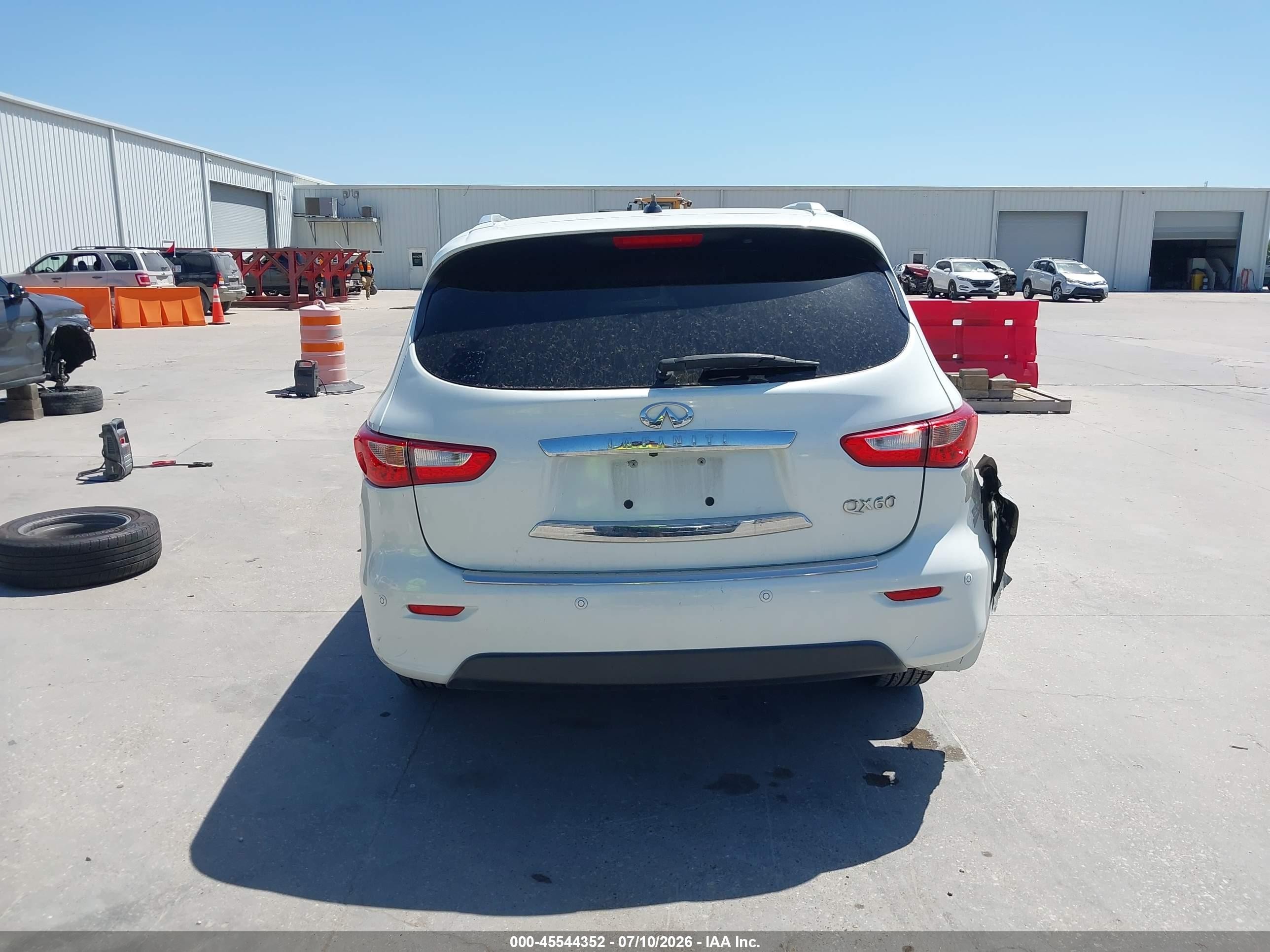 2015 Infiniti Qx60   White vin: 5N1AL0MN7FC529112