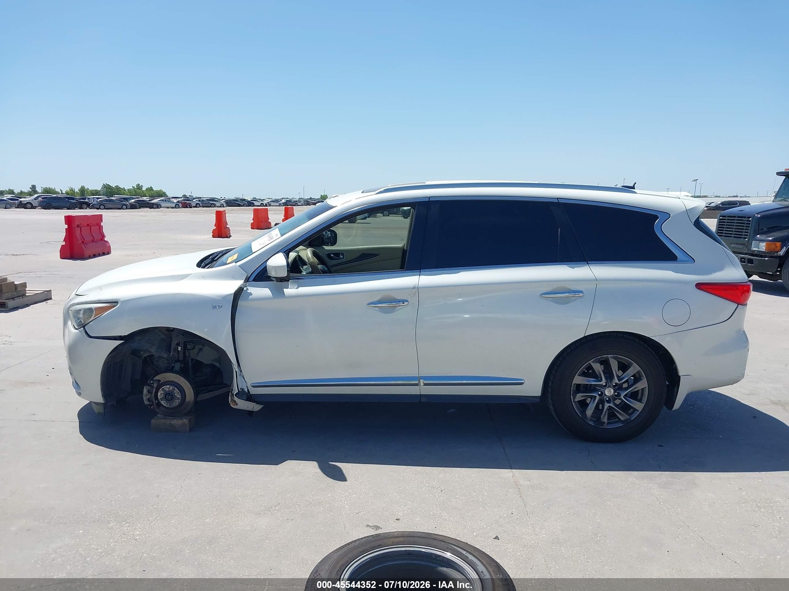 2015 Infiniti Qx60   White vin: 5N1AL0MN7FC529112