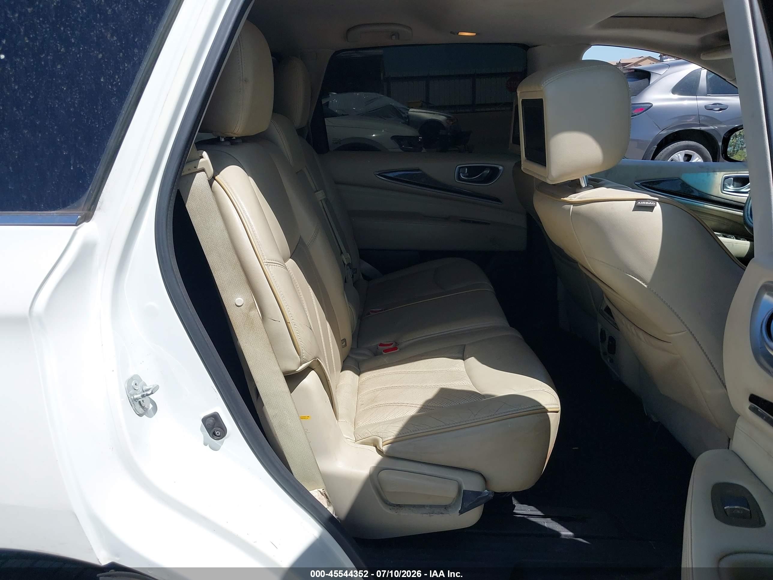 2015 Infiniti Qx60   White vin: 5N1AL0MN7FC529112