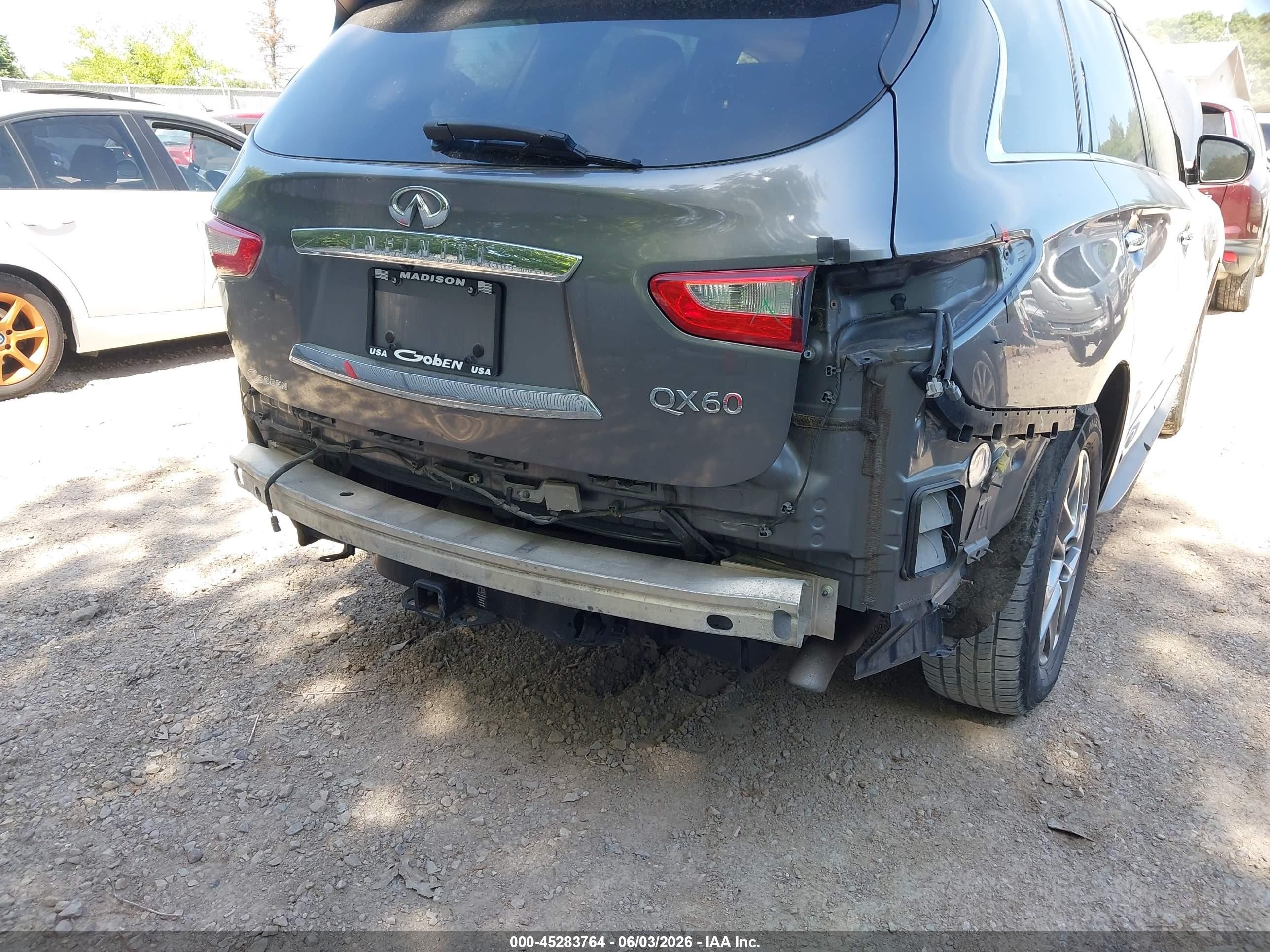 2015 Infiniti Qx60   Серый vin: 5N1AL0MN7FC533340