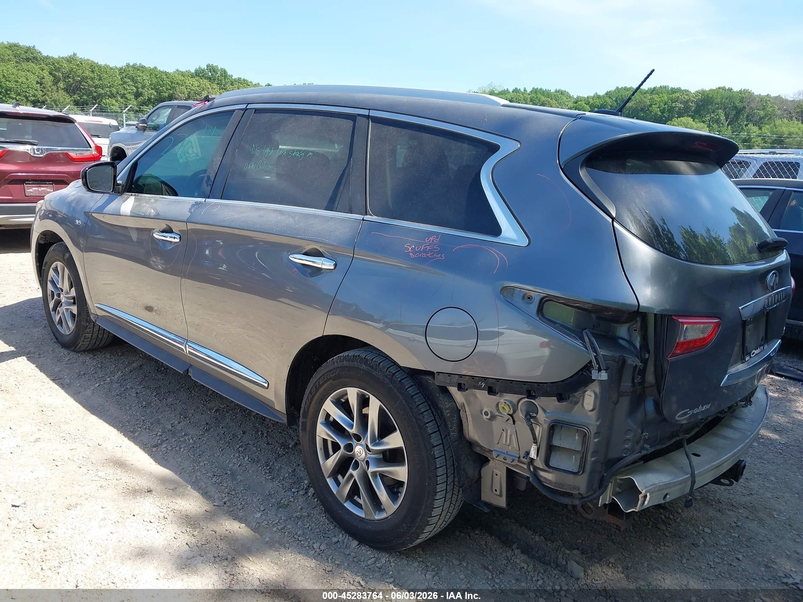 2015 Infiniti Qx60   Серый vin: 5N1AL0MN7FC533340