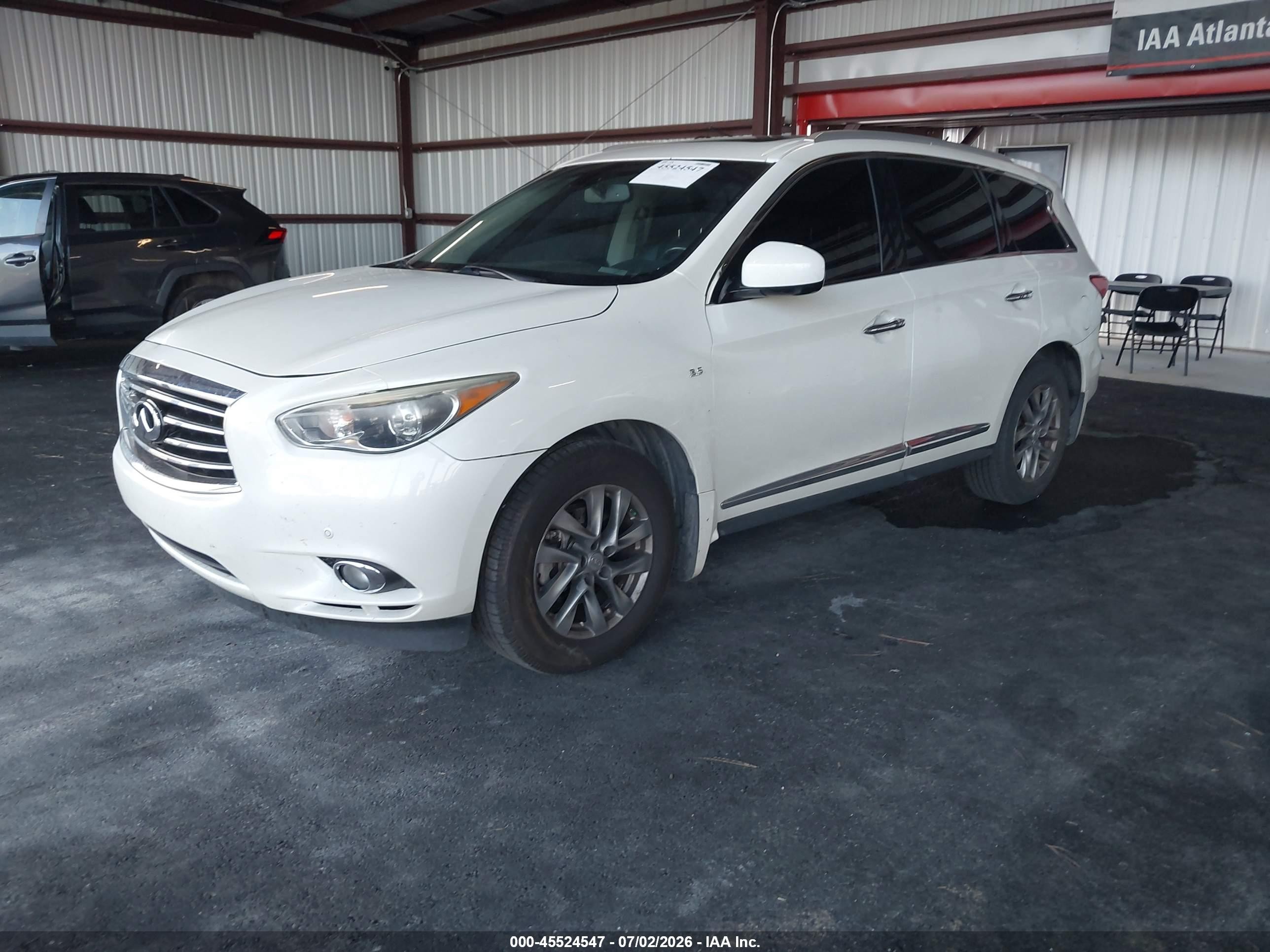 2015 Infiniti Qx60   White vin: 5N1AL0MN7FC557573