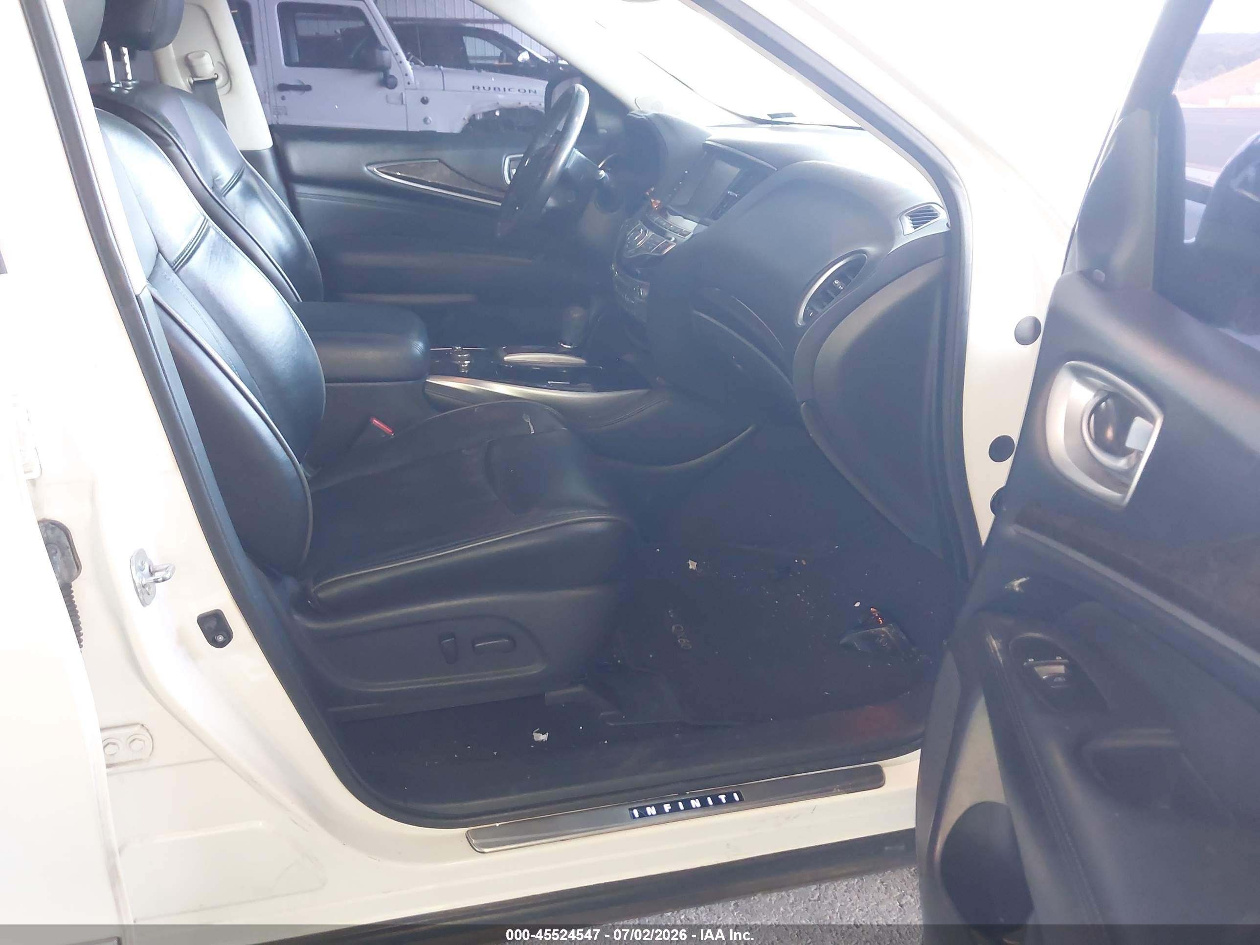 2015 Infiniti Qx60   White vin: 5N1AL0MN7FC557573