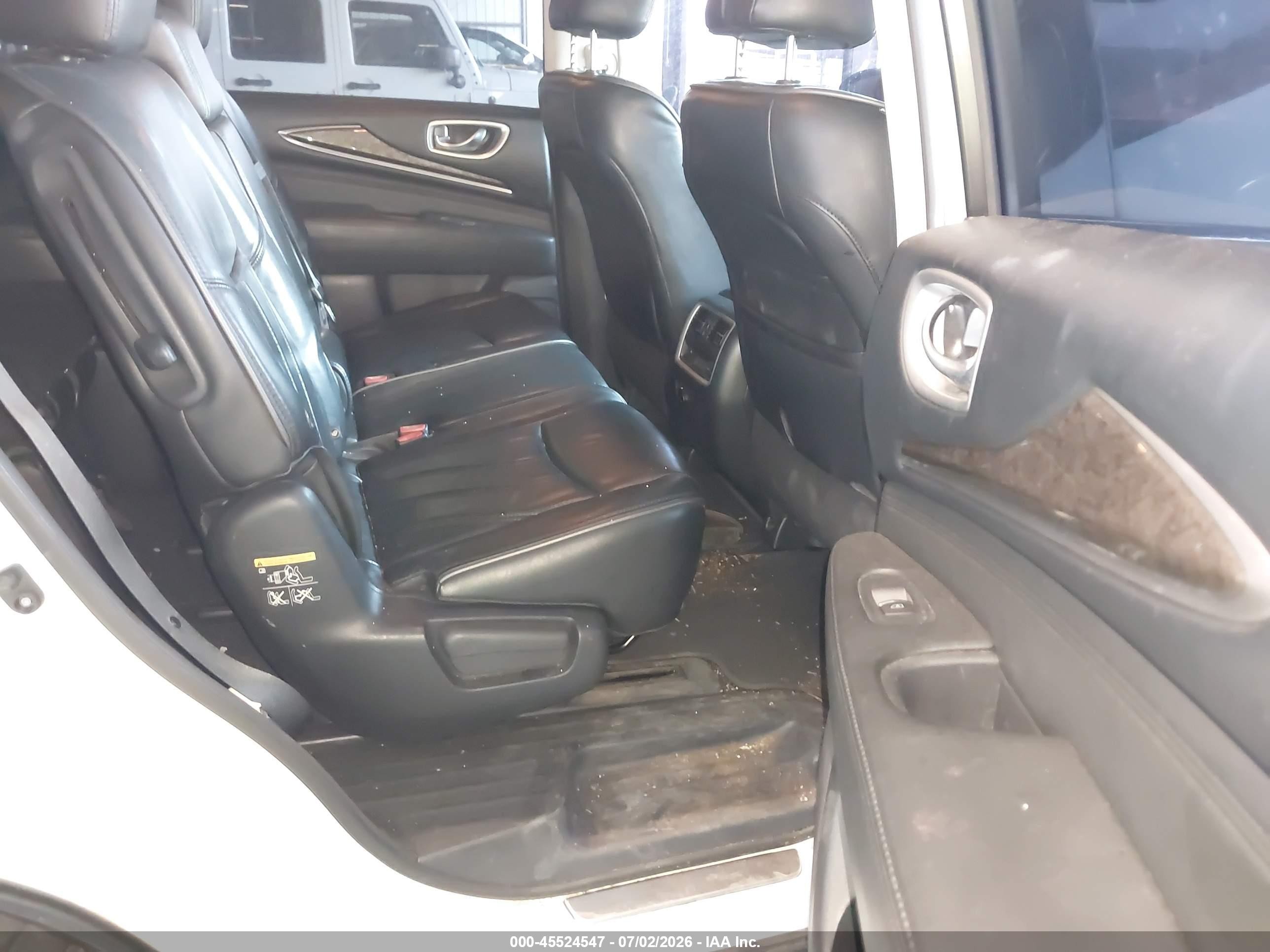 2015 Infiniti Qx60   White vin: 5N1AL0MN7FC557573