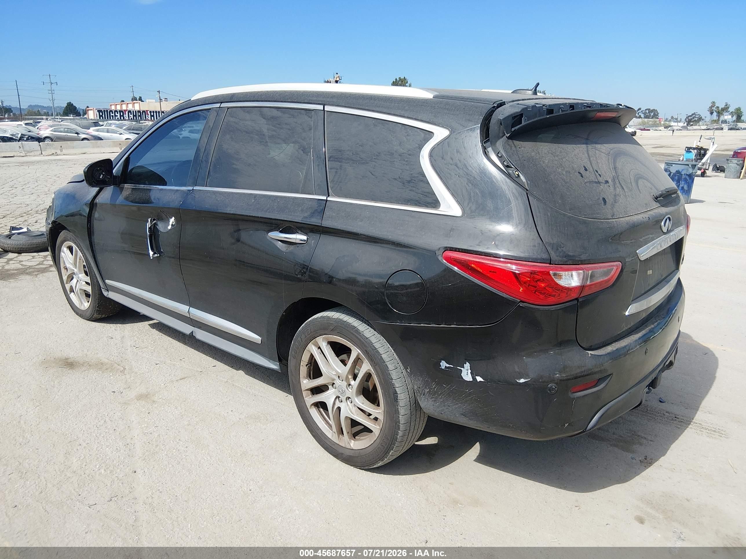 2013 Infiniti Jx35 Black vin: 5N1AL0MN8DC308650