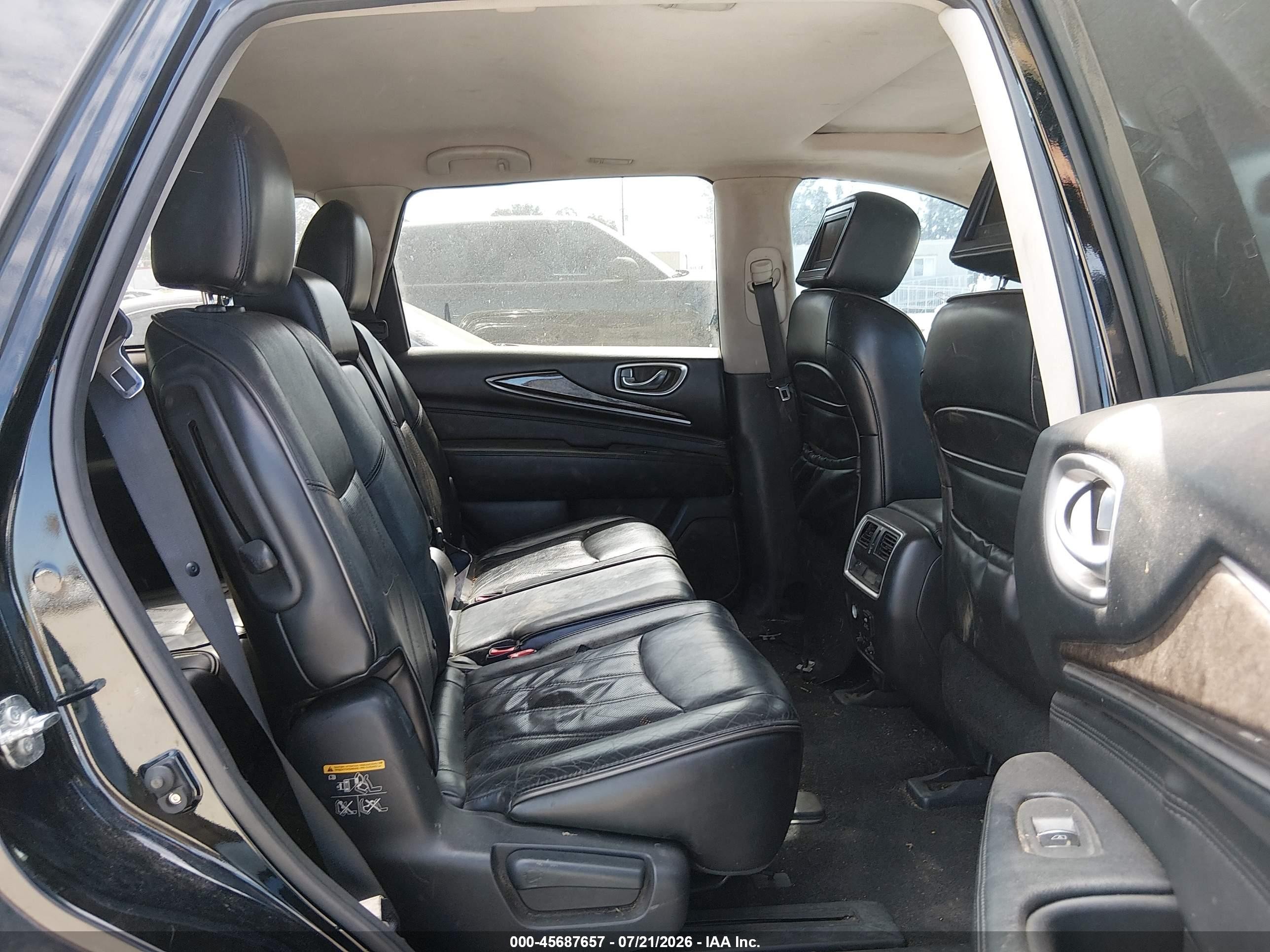 2013 Infiniti Jx35 Black vin: 5N1AL0MN8DC308650