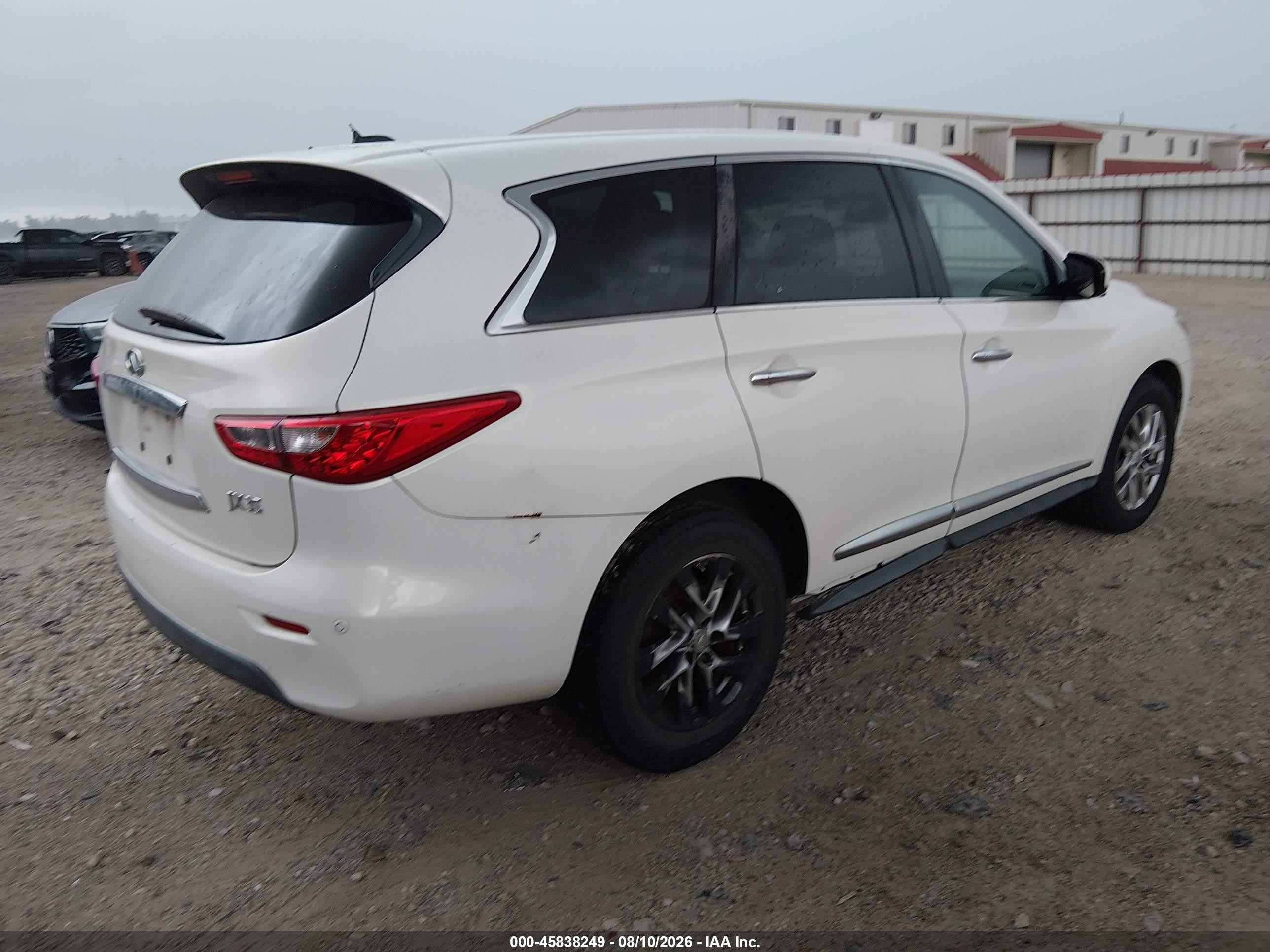 2013 Infiniti Jx35   White vin: 5N1AL0MN8DC322841