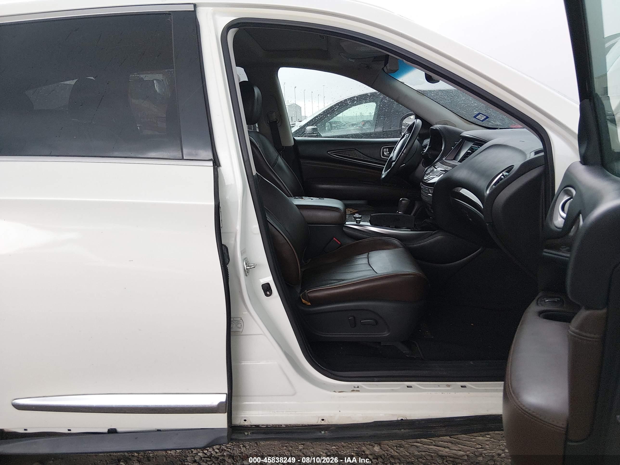 2013 Infiniti Jx35   White vin: 5N1AL0MN8DC322841