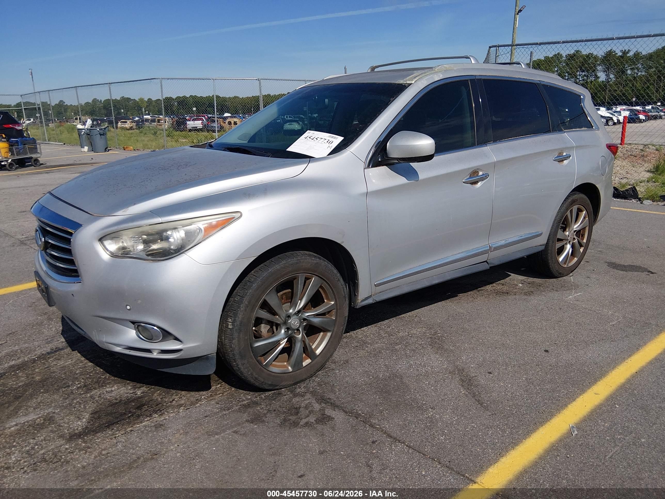 2013 Infiniti Jx35   Silver vin: 5N1AL0MN8DC342054
