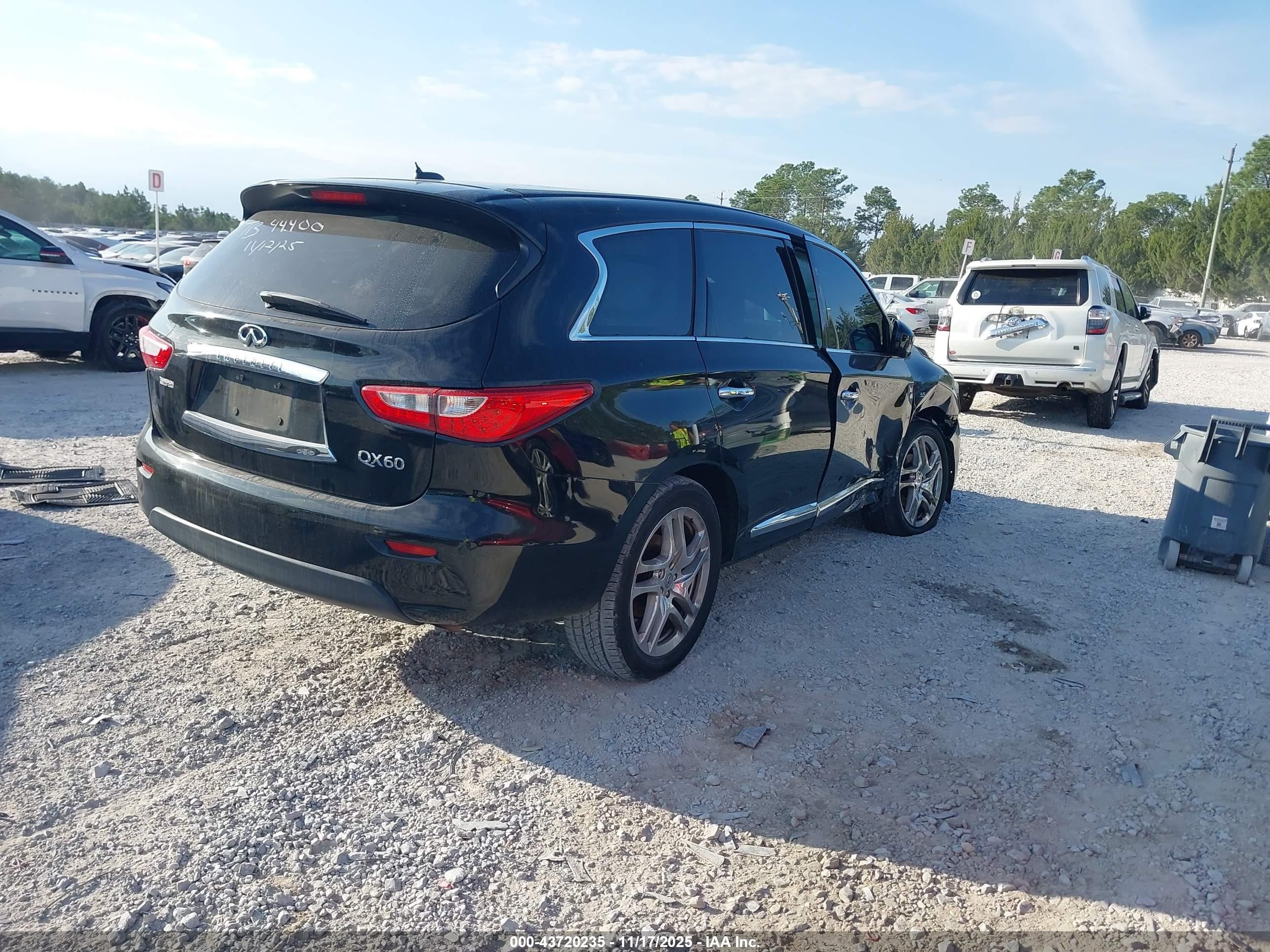 2014 Infiniti Qx60   Черный vin: 5N1AL0MN8EC513399