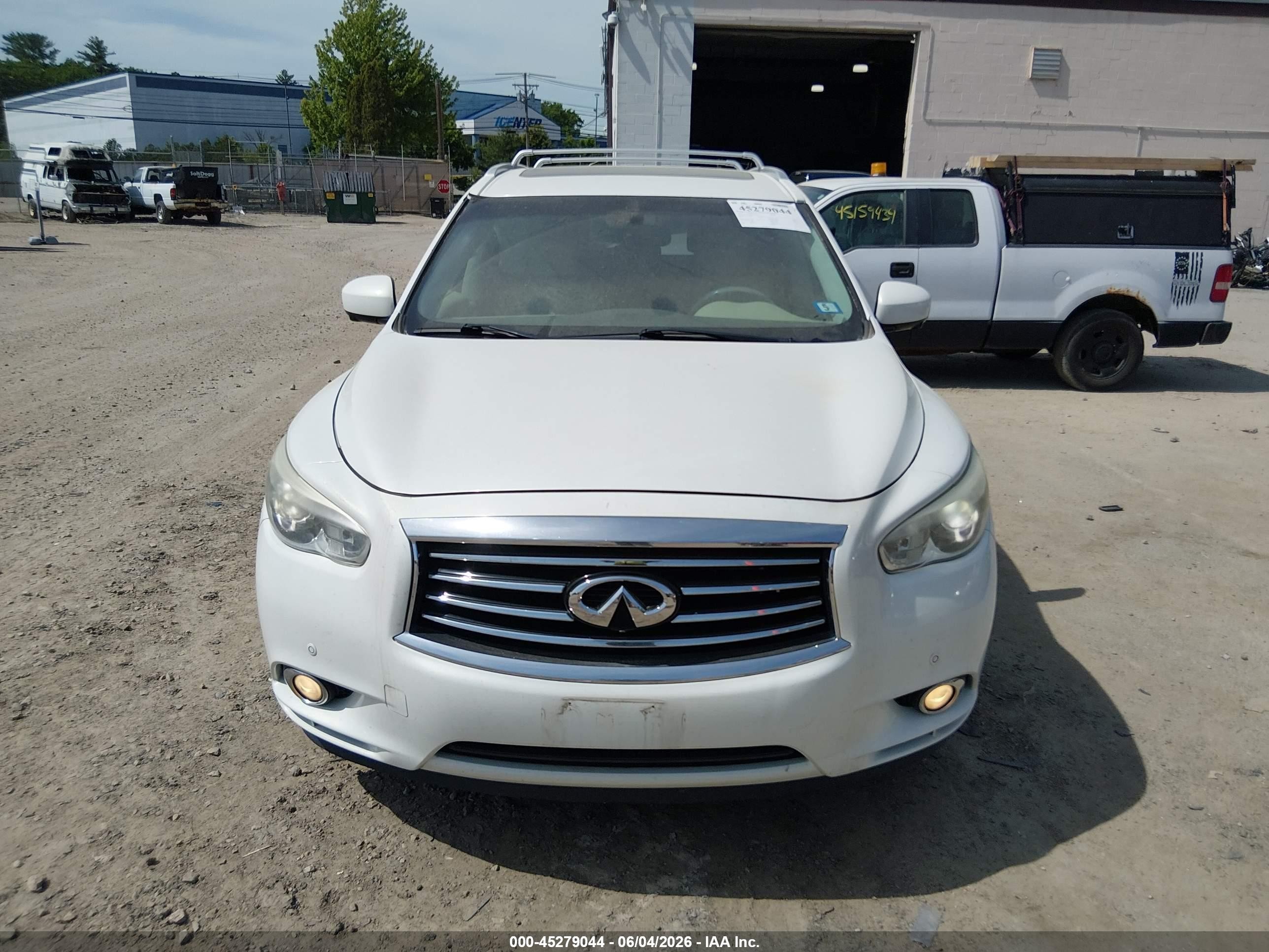 2014 Infiniti Qx60   White vin: 5N1AL0MN8EC525858