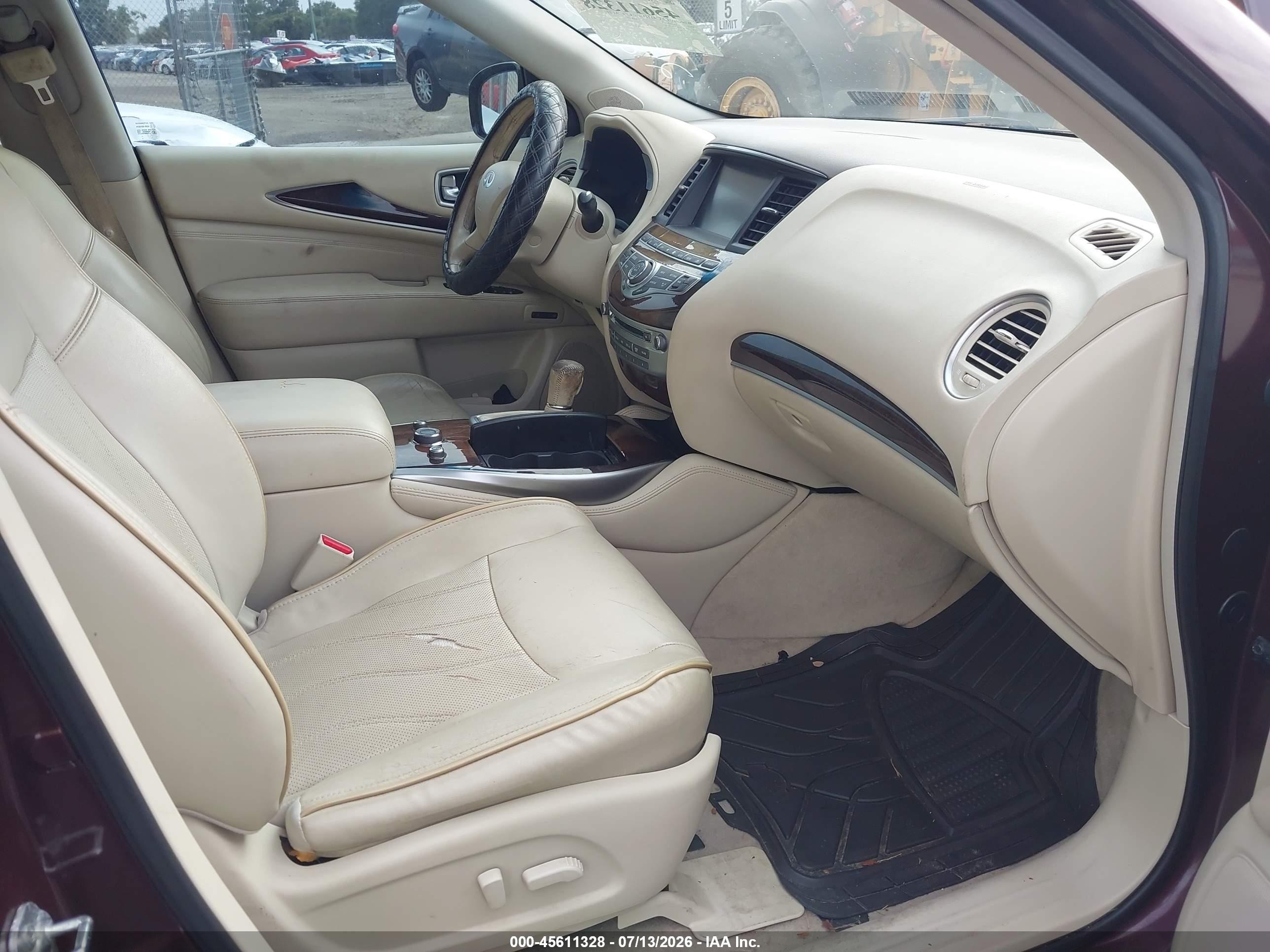 2014 Infiniti Qx60   Burgundy vin: 5N1AL0MN8EC542501