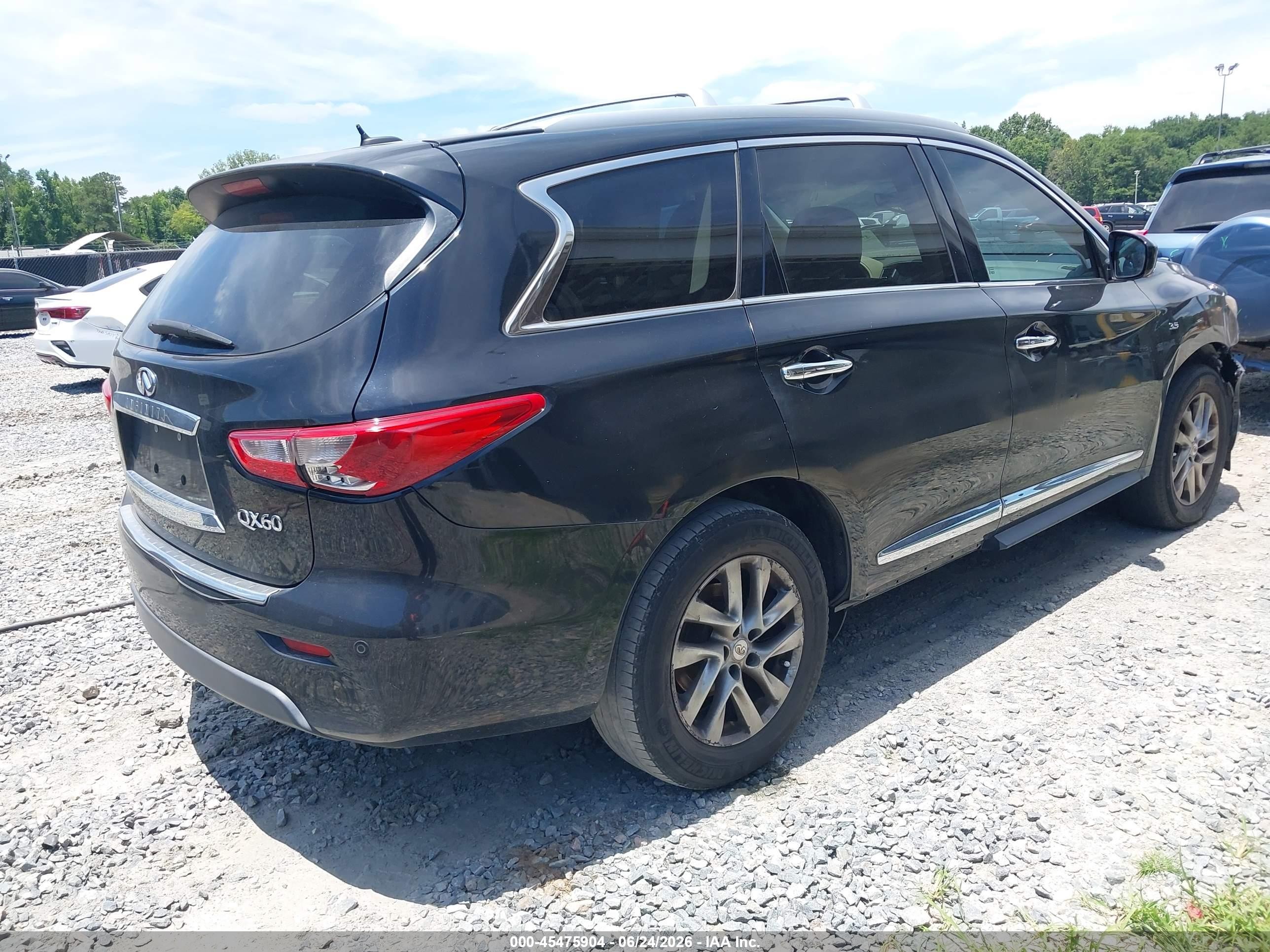 2014 Infiniti Qx60   Black vin: 5N1AL0MN8EC543714