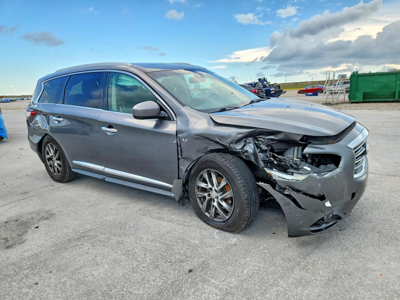 2015 Infiniti Qx60 Base Silver vin: 5N1AL0MN8FC505417