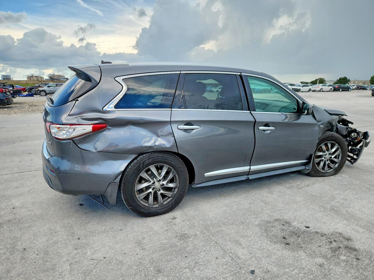 2015 Infiniti Qx60 Base Silver vin: 5N1AL0MN8FC505417