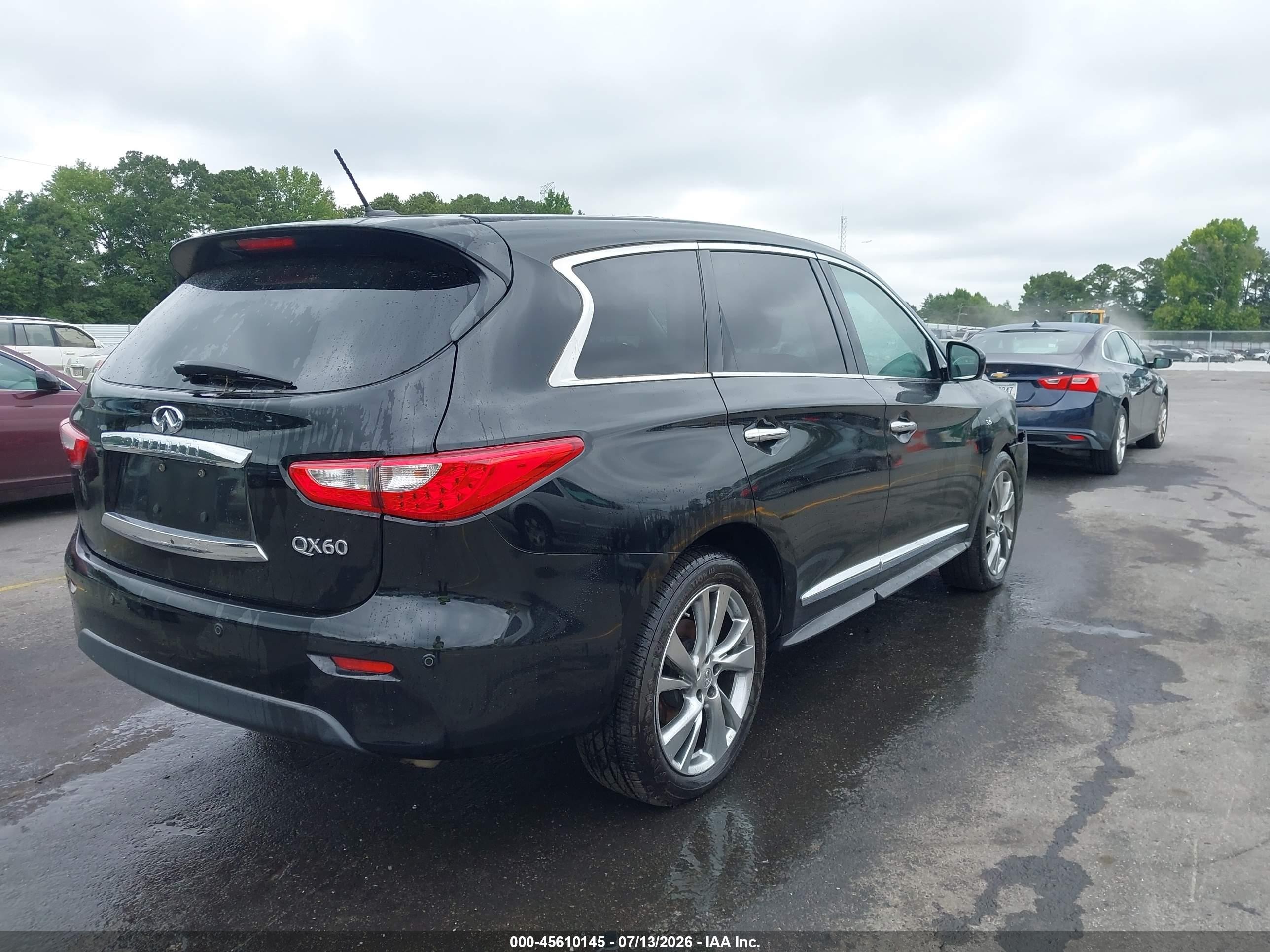2015 Infiniti Qx60   Black vin: 5N1AL0MN8FC517180