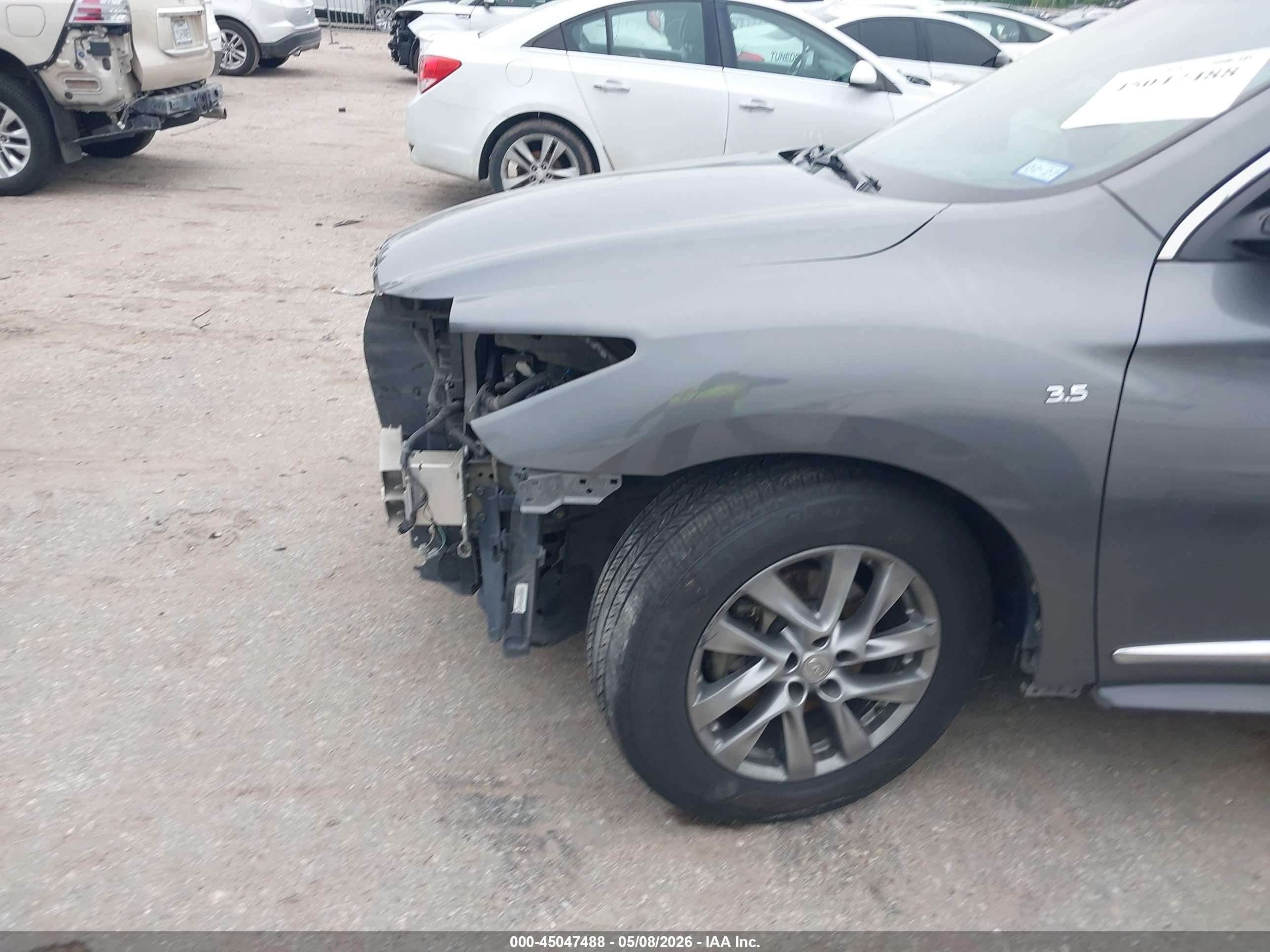 2015 Infiniti Qx60   Gray vin: 5N1AL0MN8FC522492