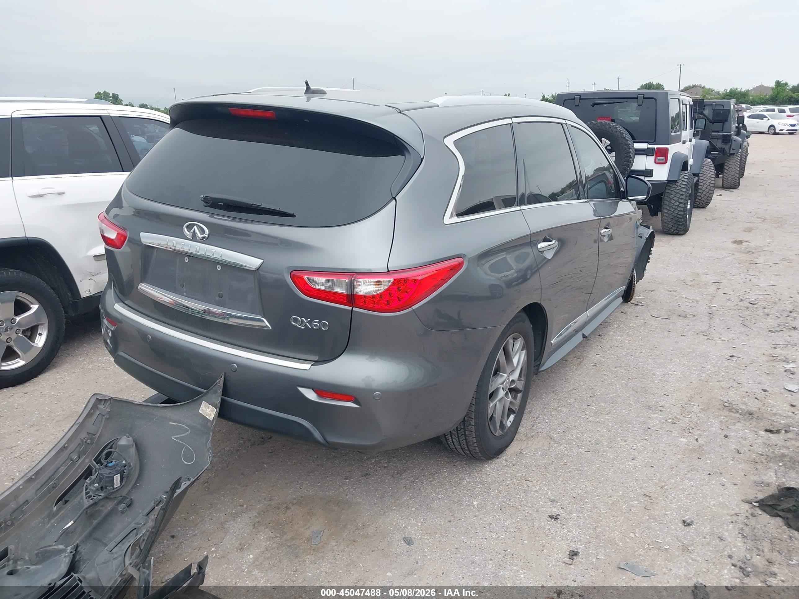 2015 Infiniti Qx60   Gray vin: 5N1AL0MN8FC522492