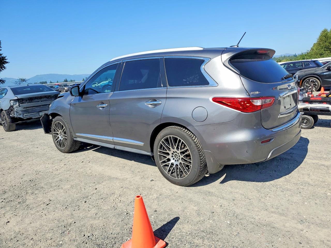 2015 Infiniti Qx60 Base Charcoal vin: 5N1AL0MN8FC532259