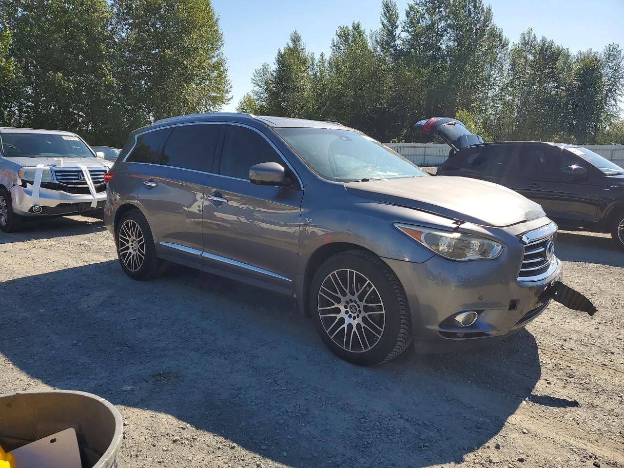 2015 Infiniti Qx60 Base Charcoal vin: 5N1AL0MN8FC532259