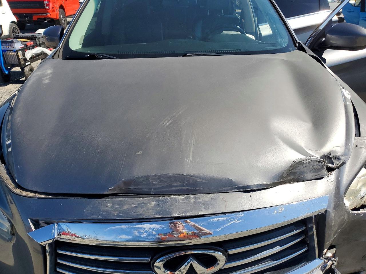 2015 Infiniti Qx60 Base Charcoal vin: 5N1AL0MN8FC532259
