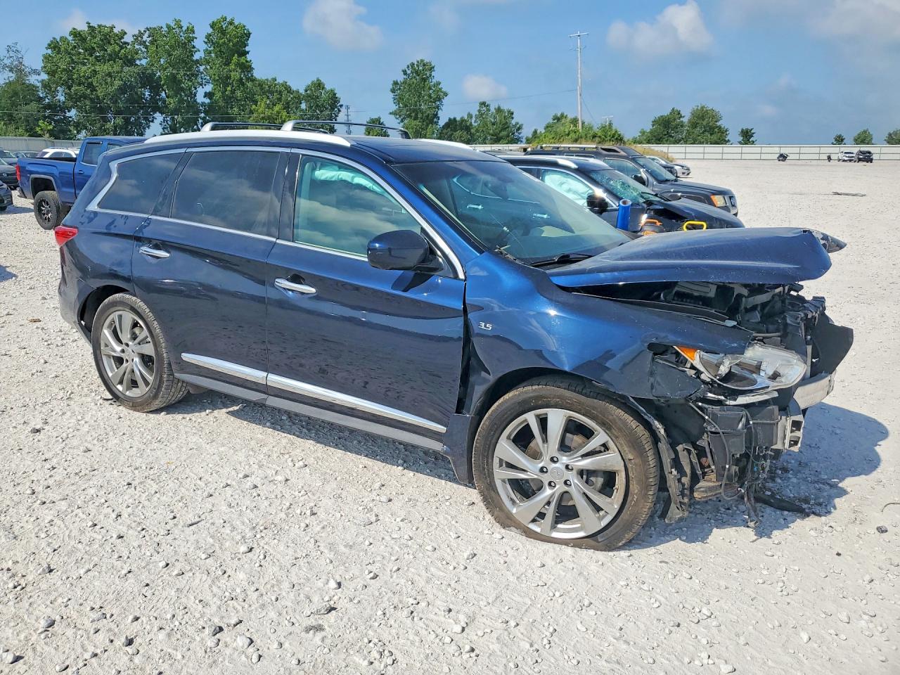 2015 Infiniti Qx60 Base Синий vin: 5N1AL0MN8FC545044