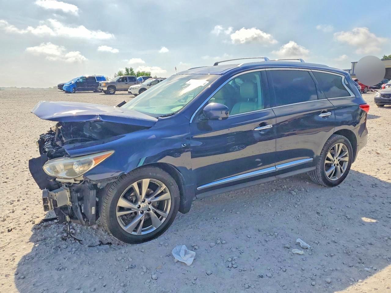 2015 Infiniti Qx60 Base Blue vin: 5N1AL0MN8FC545044