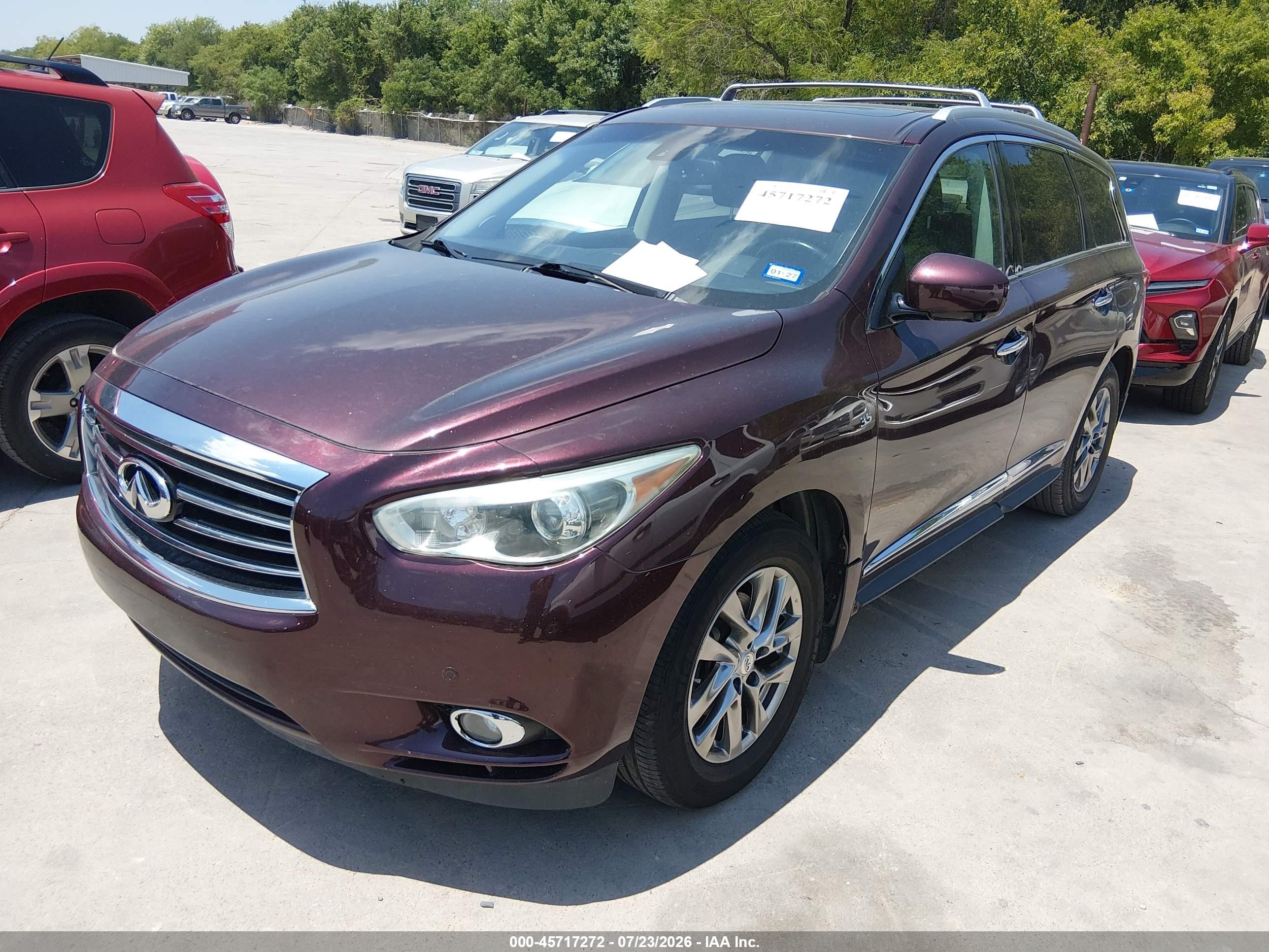 2015 Infiniti Qx60   Burgundy vin: 5N1AL0MN8FC557985