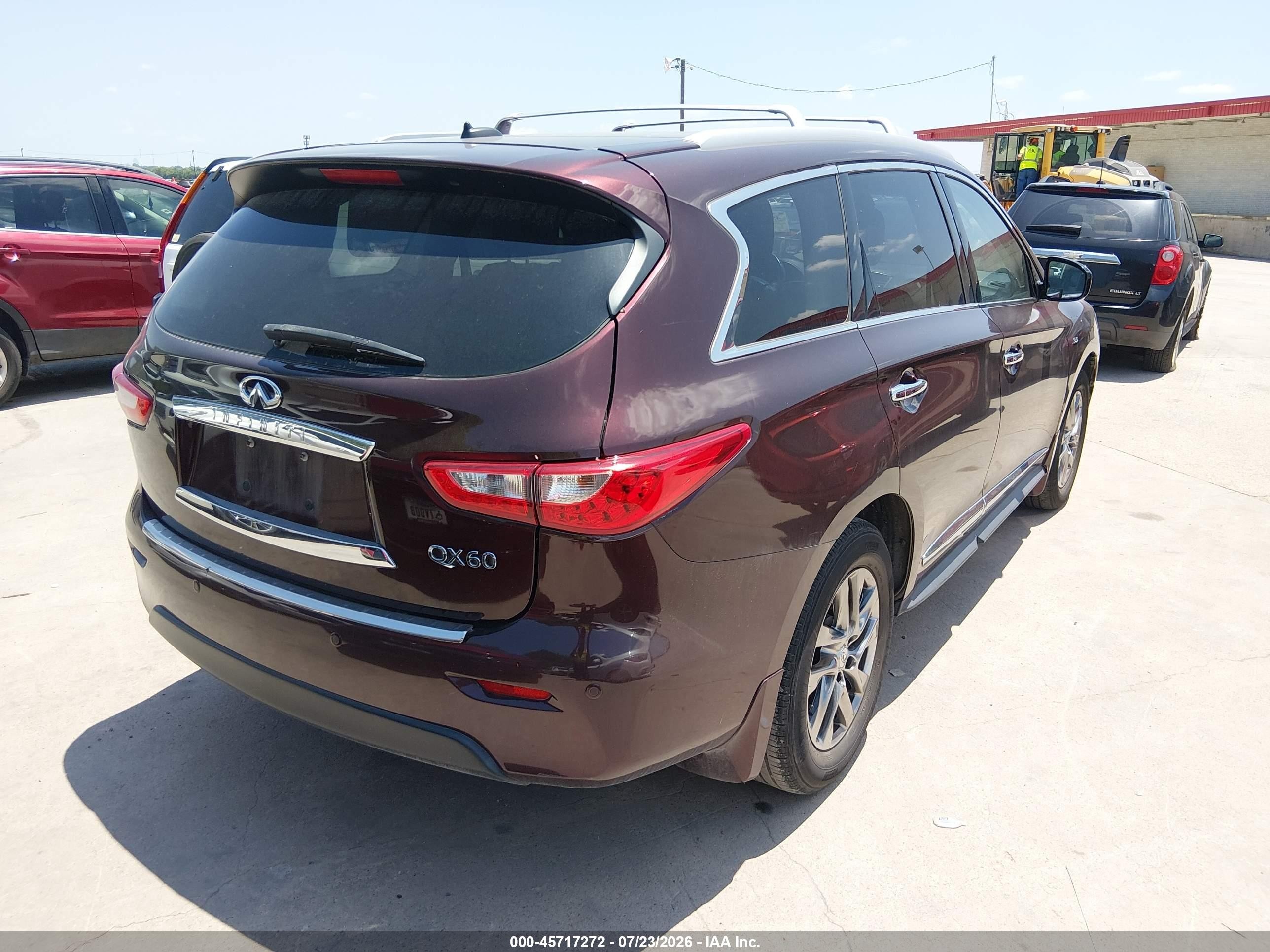 2015 Infiniti Qx60   Burgundy vin: 5N1AL0MN8FC557985