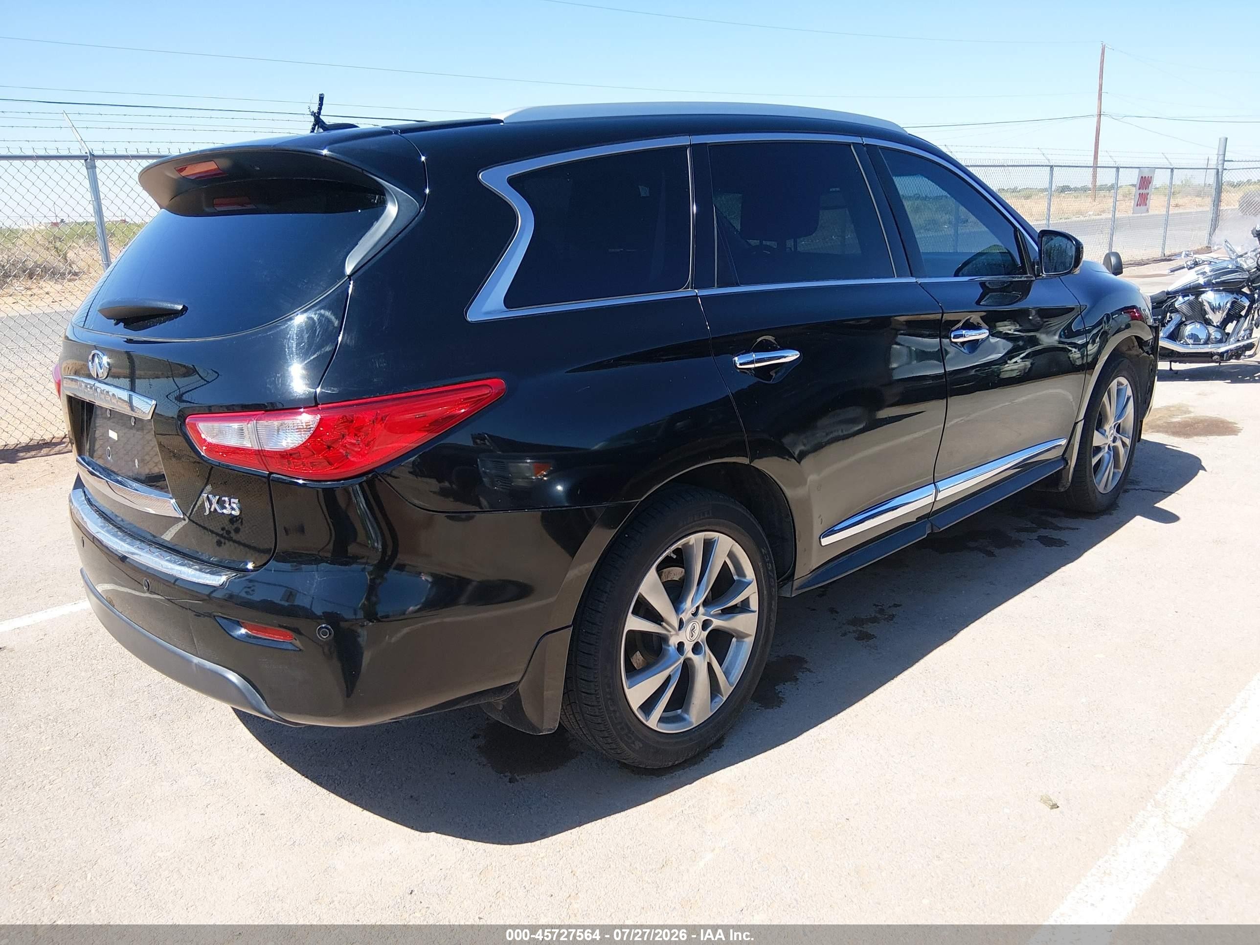 2013 Infiniti Jx35   Black vin: 5N1AL0MN9DC348185