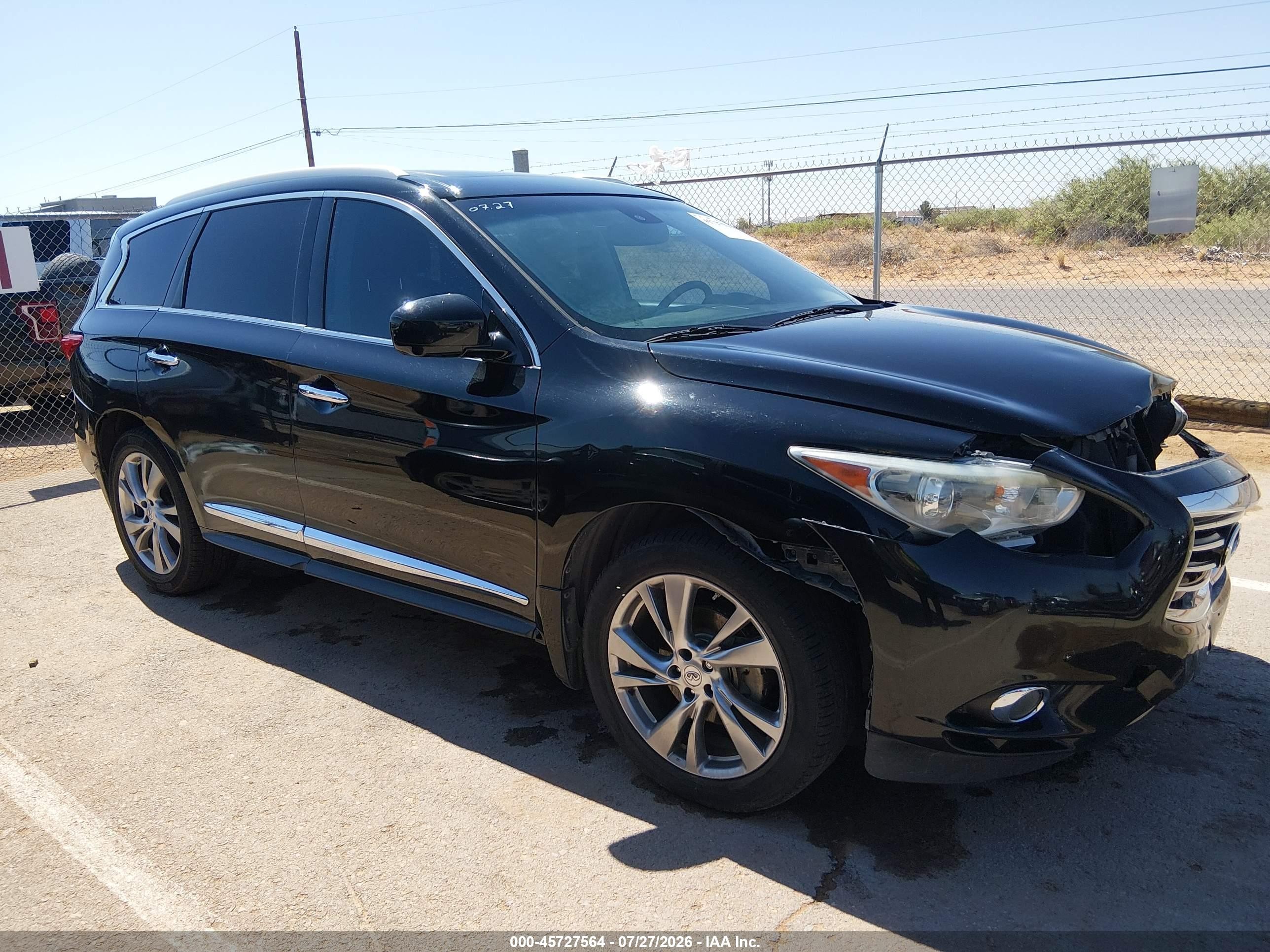 2013 Infiniti Jx35   Black vin: 5N1AL0MN9DC348185