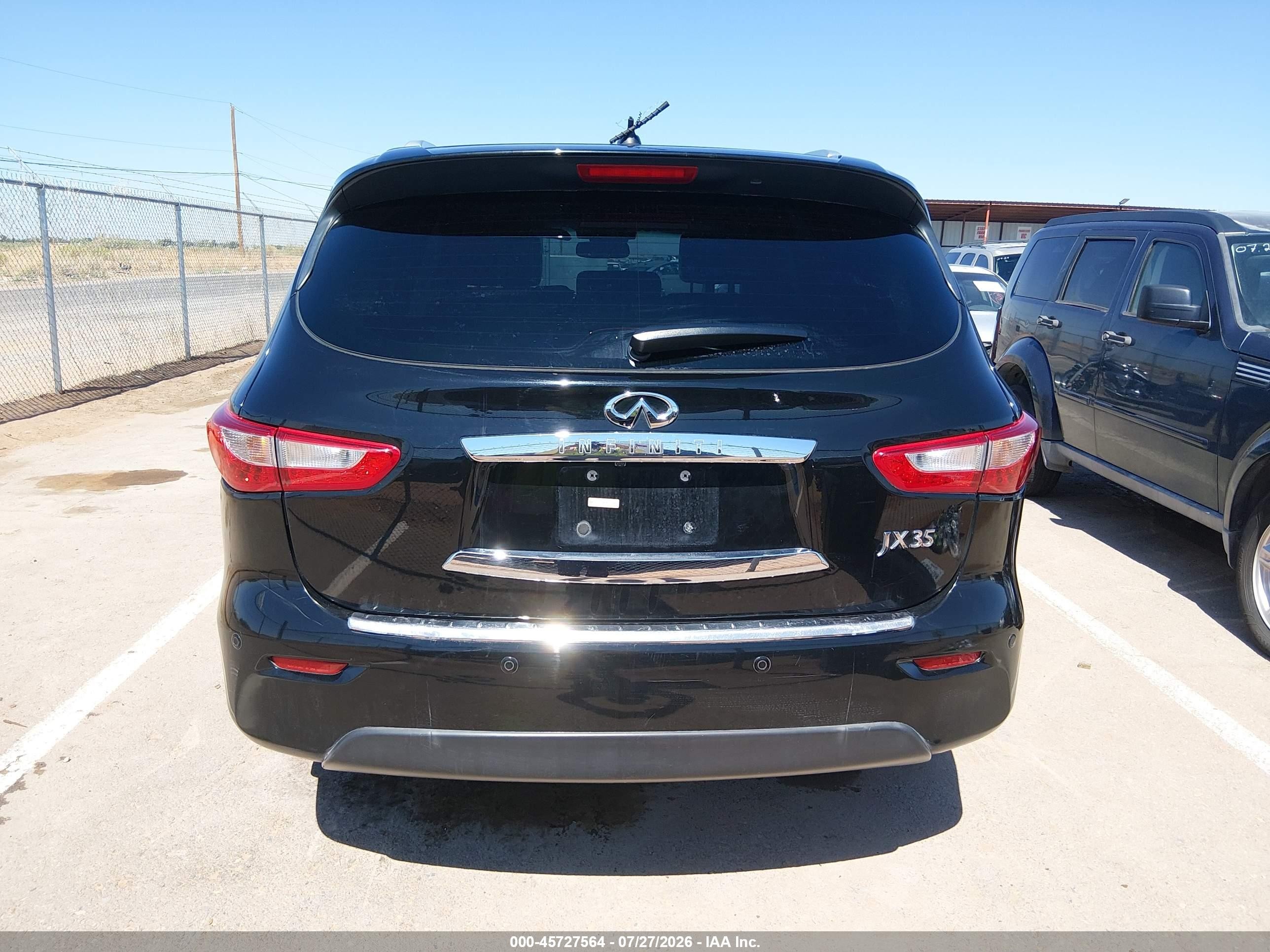 2013 Infiniti Jx35   Black vin: 5N1AL0MN9DC348185