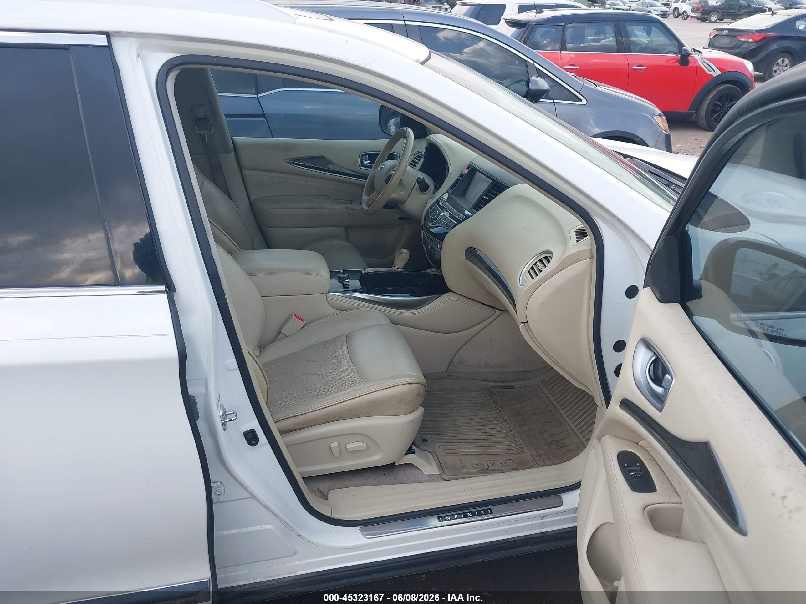 2013 Infiniti Jx35   White vin: 5N1AL0MN9DC351104