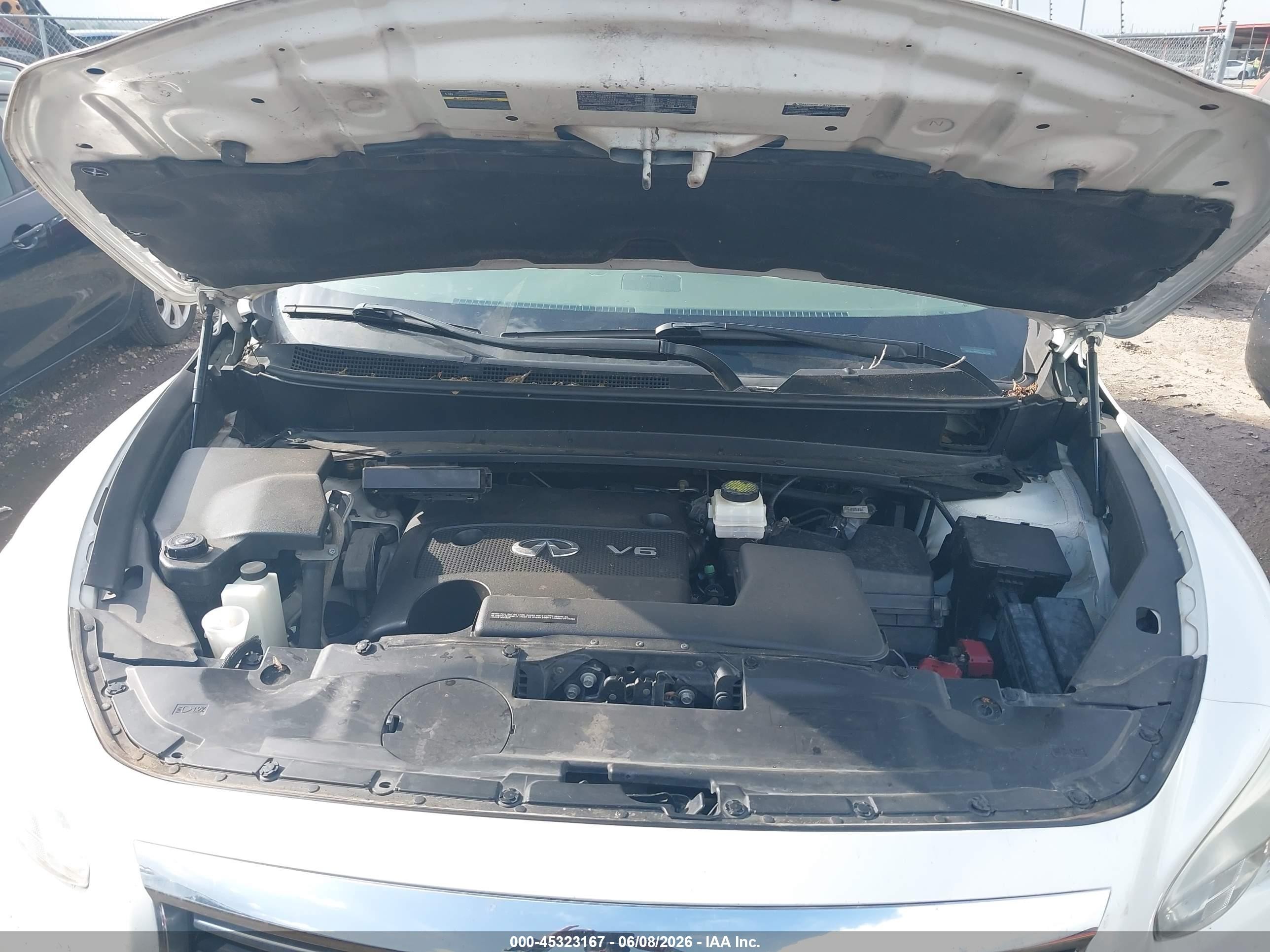 2013 Infiniti Jx35   White vin: 5N1AL0MN9DC351104