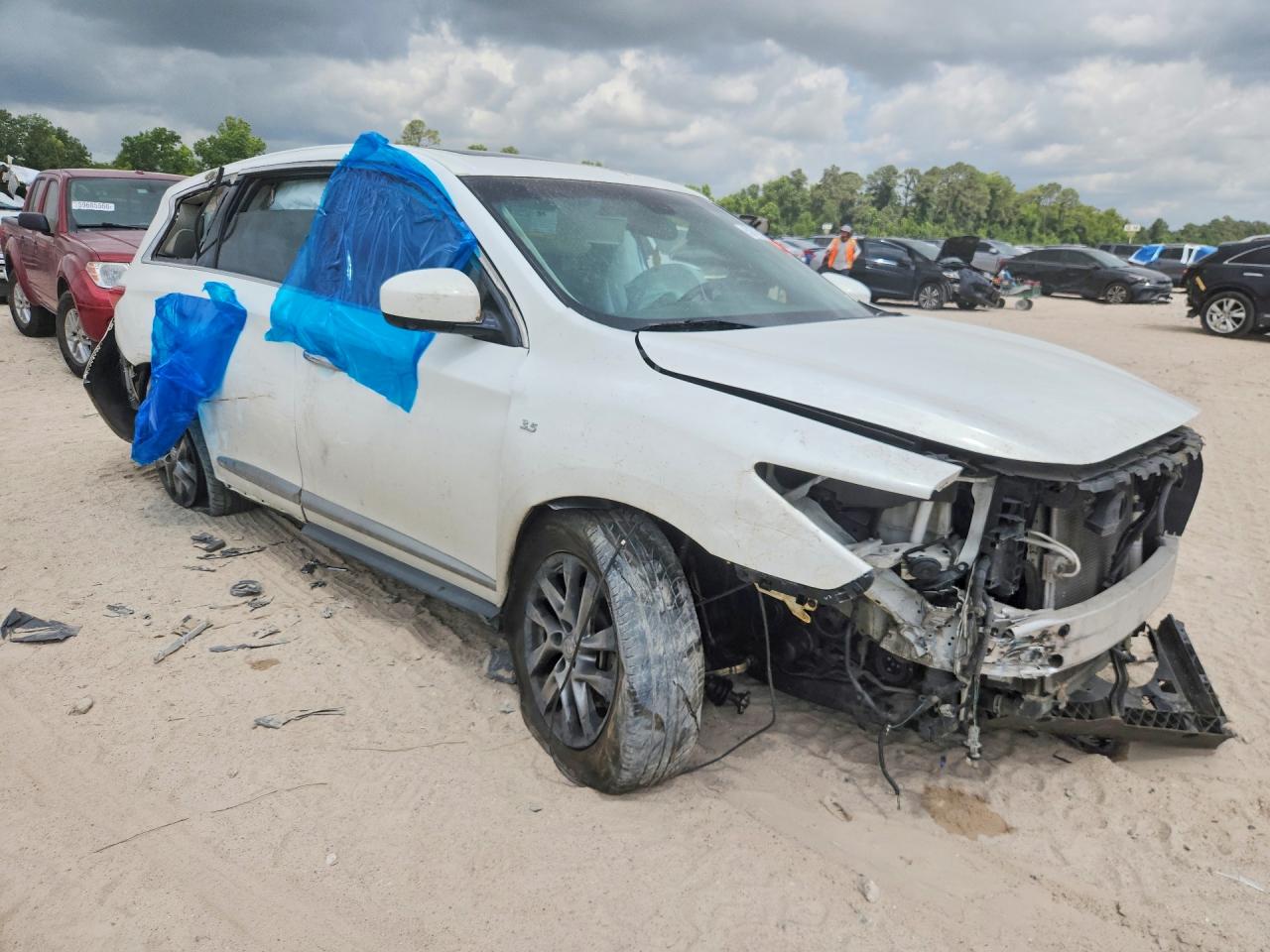 2014 Infiniti Qx60 Base Белый vin: 5N1AL0MN9EC500032