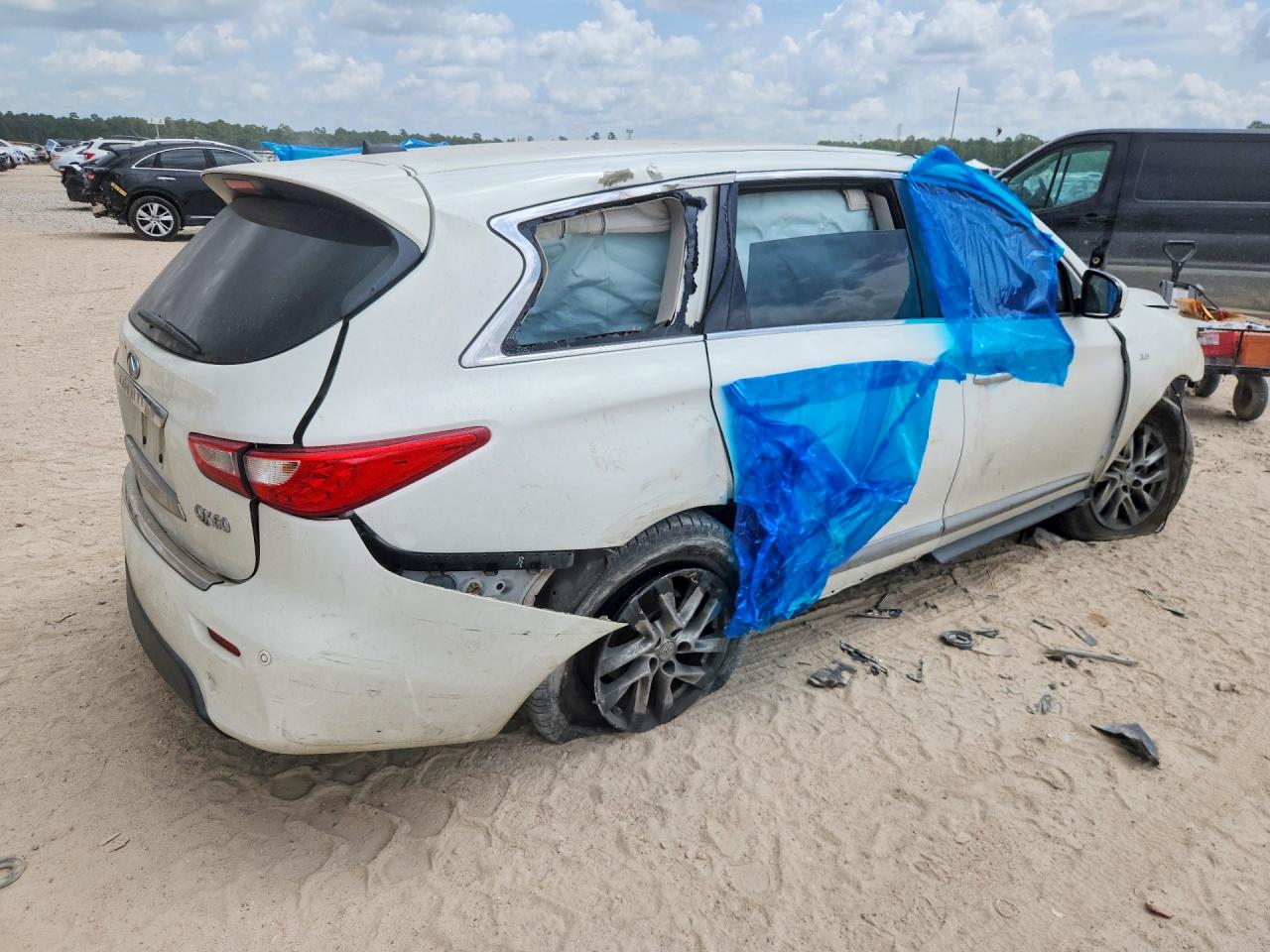 2014 Infiniti Qx60 Base Белый vin: 5N1AL0MN9EC500032