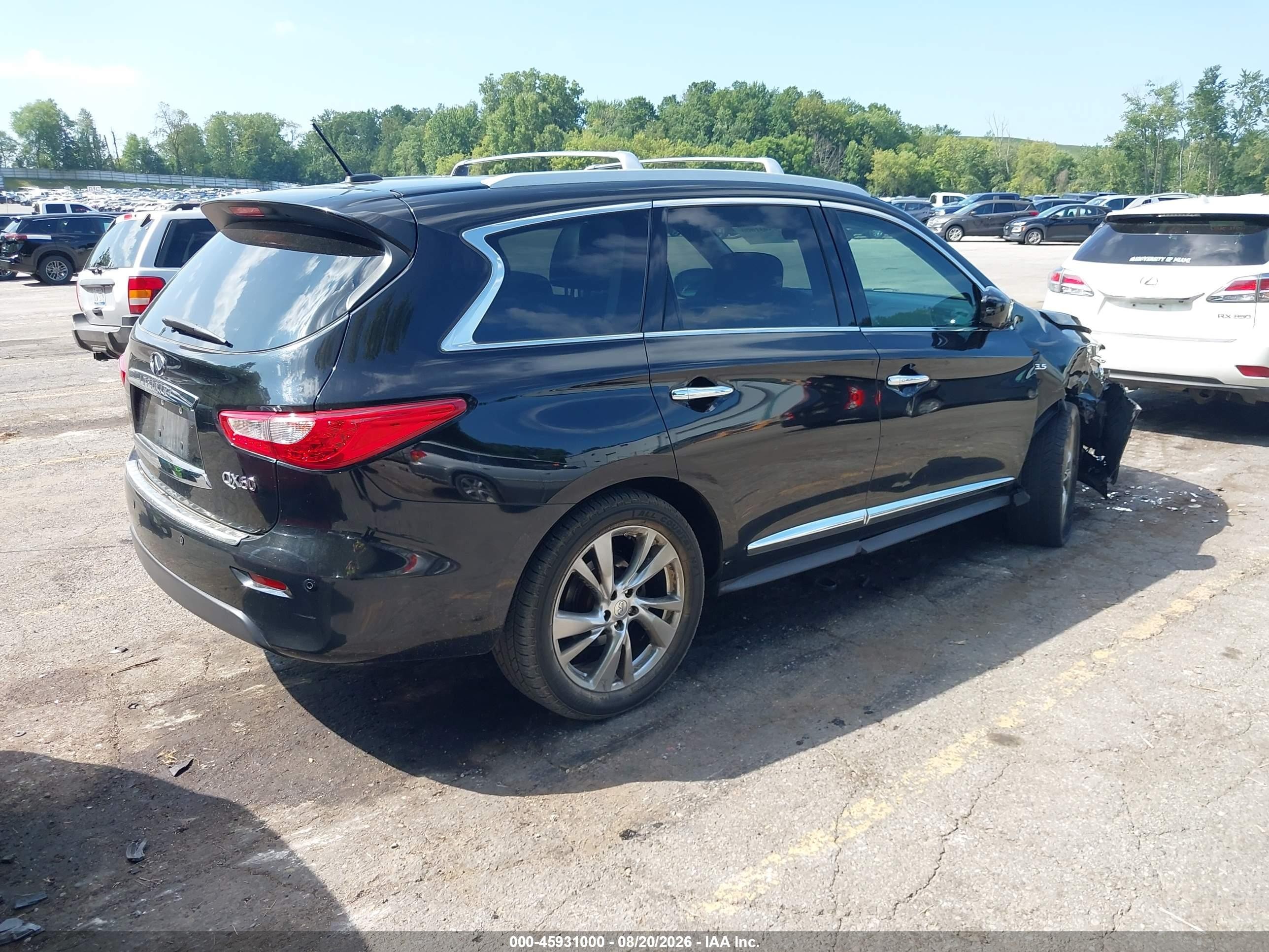 2014 Infiniti Qx60   Black vin: 5N1AL0MN9EC504632