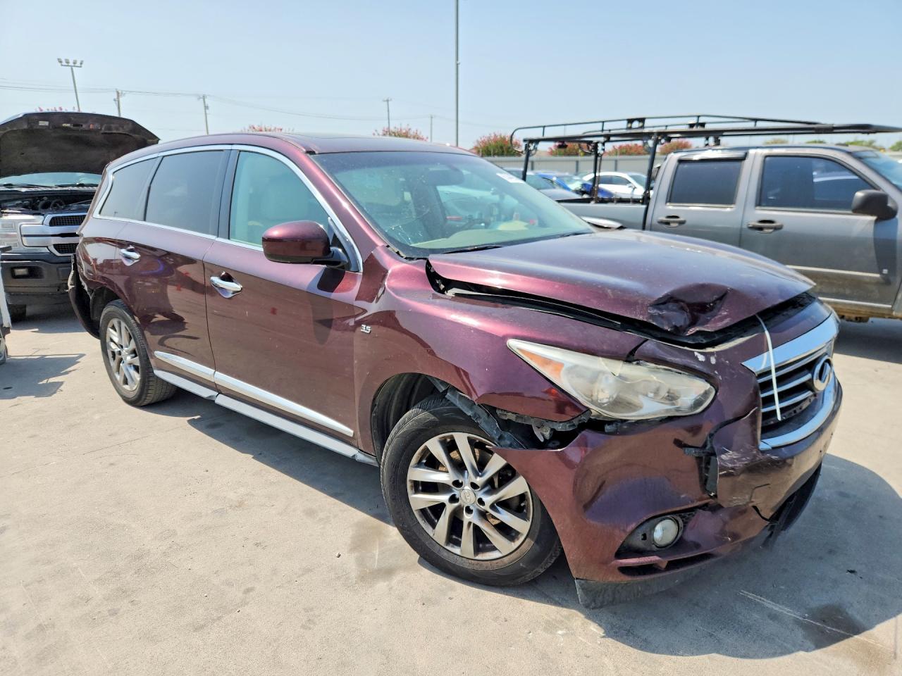 2014 Infiniti Qx60 Base Maroon vin: 5N1AL0MN9EC508714