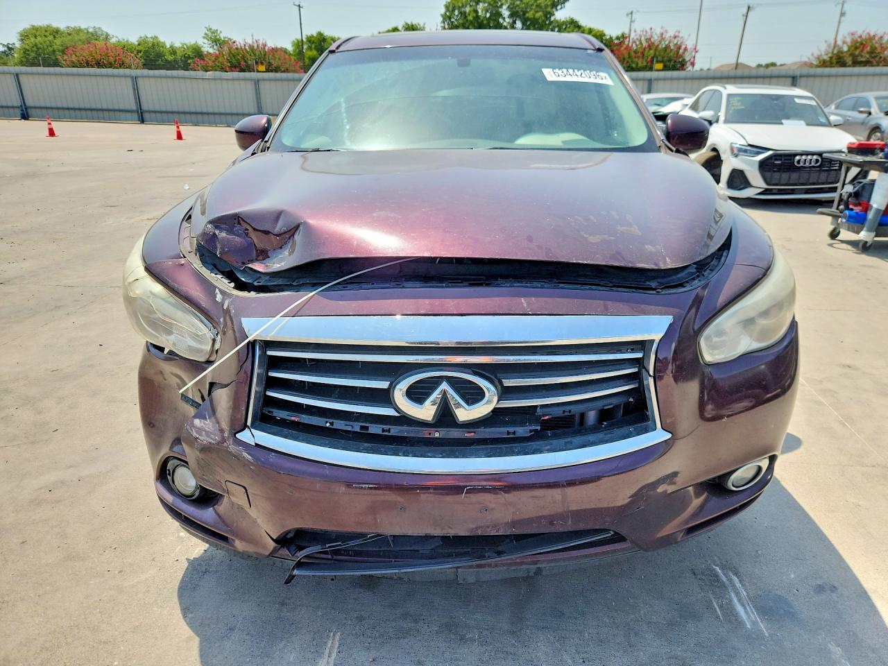 2014 Infiniti Qx60 Base Maroon vin: 5N1AL0MN9EC508714