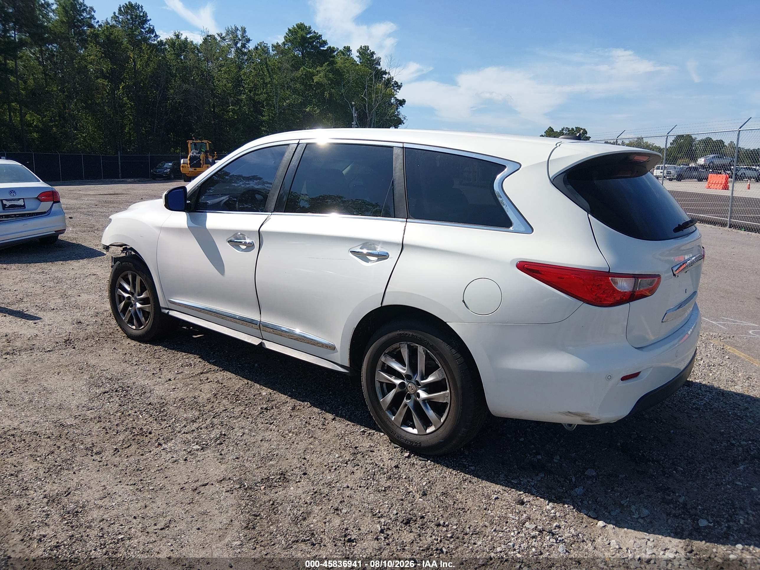 2014 Infiniti Qx60   White vin: 5N1AL0MN9EC509006