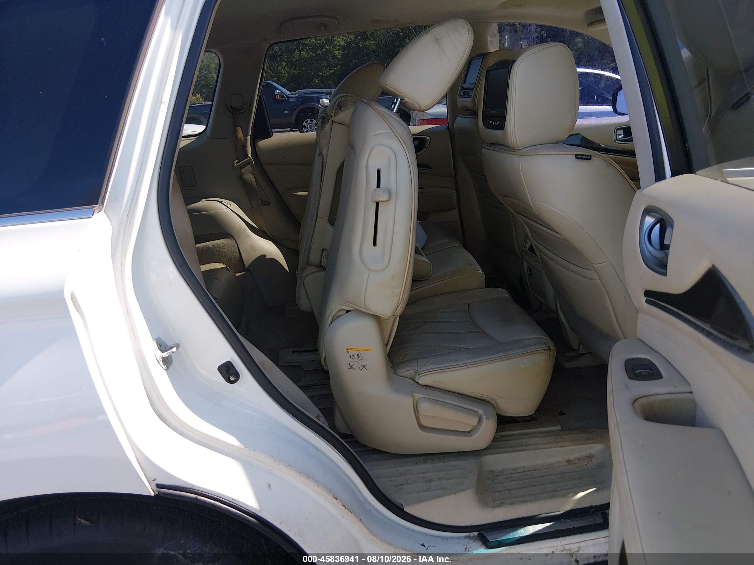 2014 Infiniti Qx60   White vin: 5N1AL0MN9EC509006