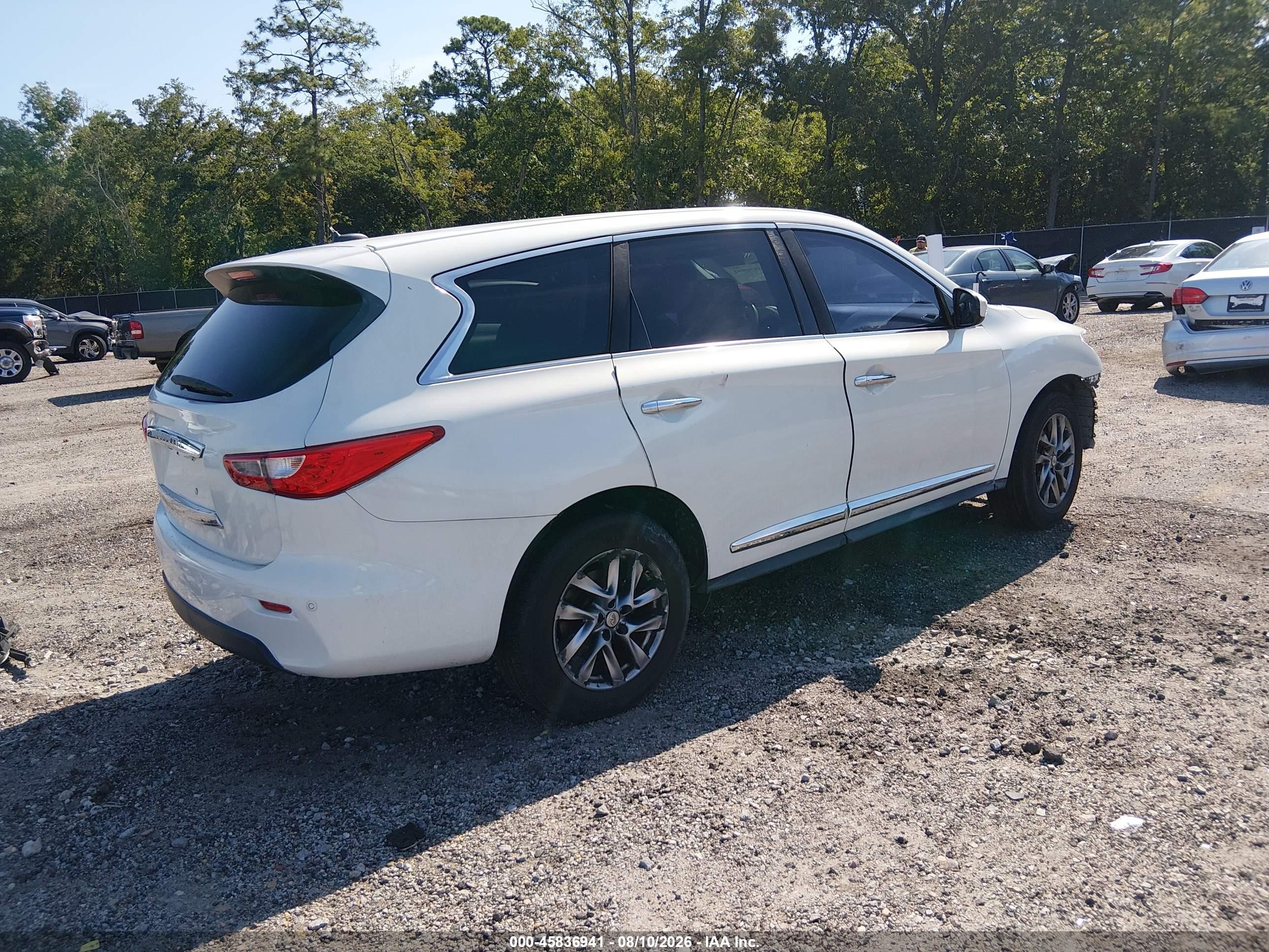 2014 Infiniti Qx60   White vin: 5N1AL0MN9EC509006