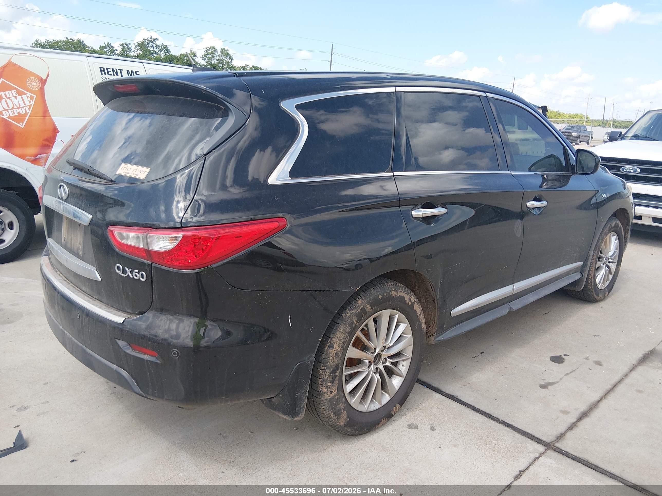 2014 Infiniti Qx60   Black vin: 5N1AL0MN9EC513041